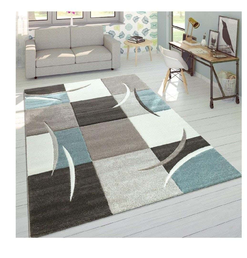 Line Sleep Dots Fabric Carpet protector, 160x250 cm - Multicolor