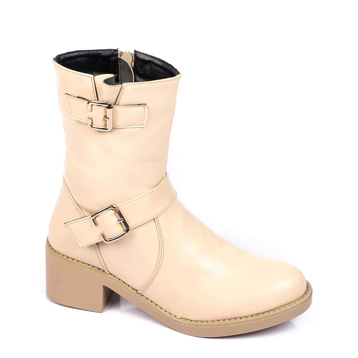 Xo Style Women Flat Leather Ankle Boot