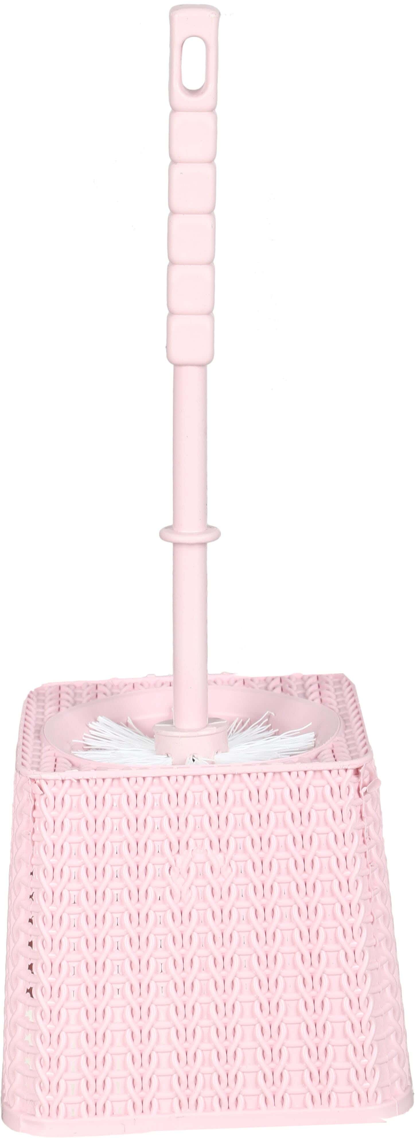 El Helal & Star Palm Line Toilet Cleaning Brush with Base, 32 cm - Cashmere