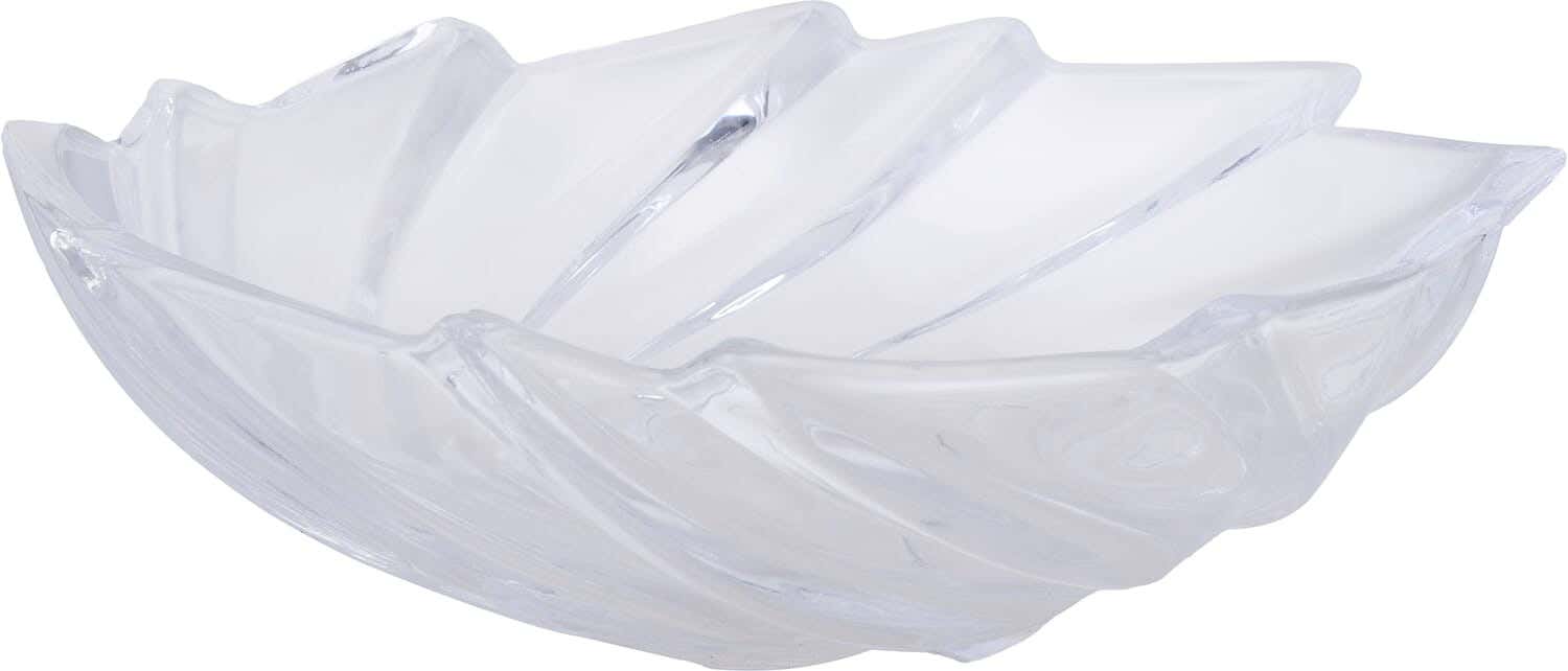 Round Glass Fruit Plate, 26 cm - Clear