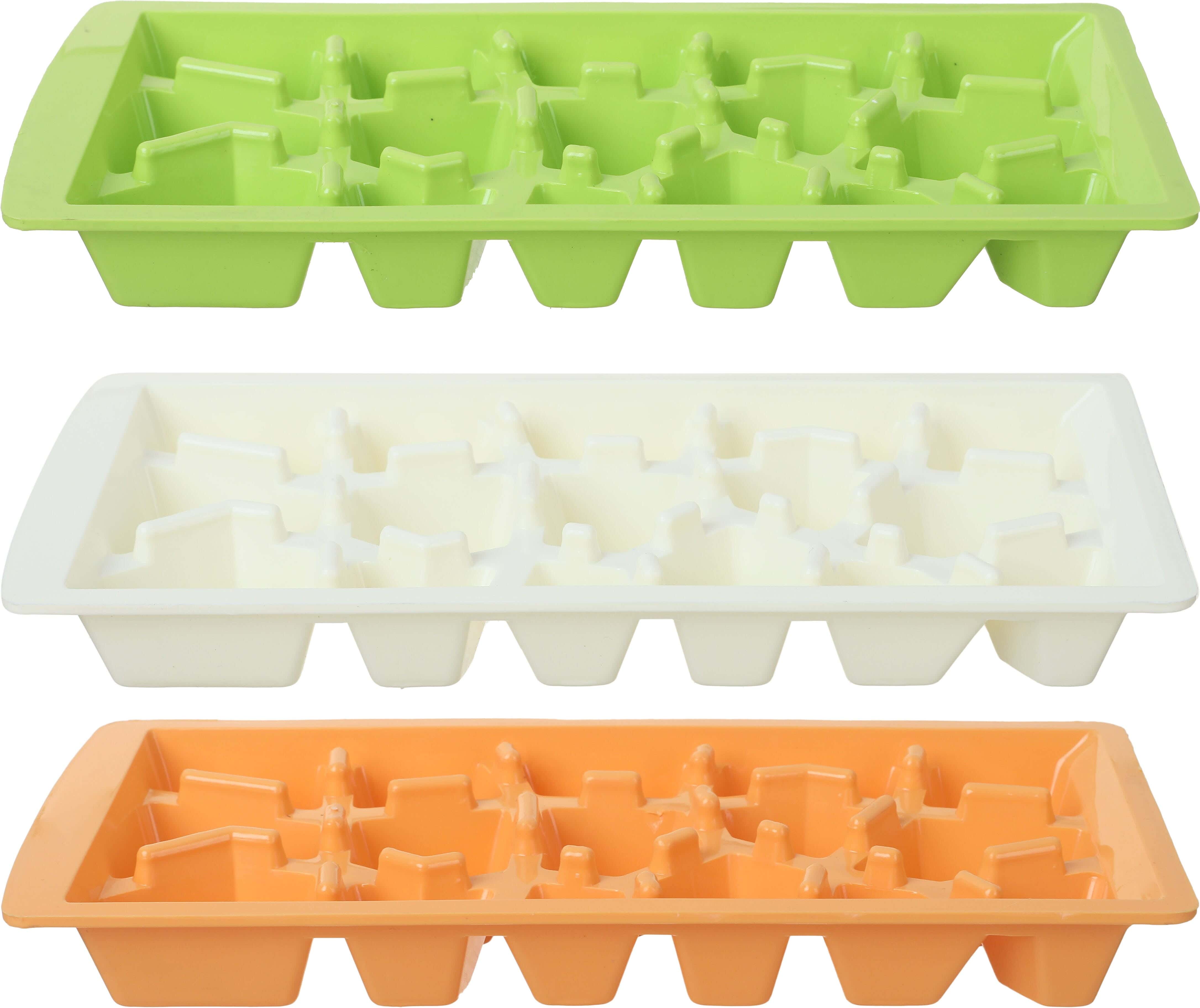 Lamsa Plast Pastic Ice Mold Set, 3 Pieces, 16 Eyes, 25×12 cm - Multicolor