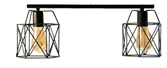 Modern Ceiling Chandelier, 50x26x22 cm - Black