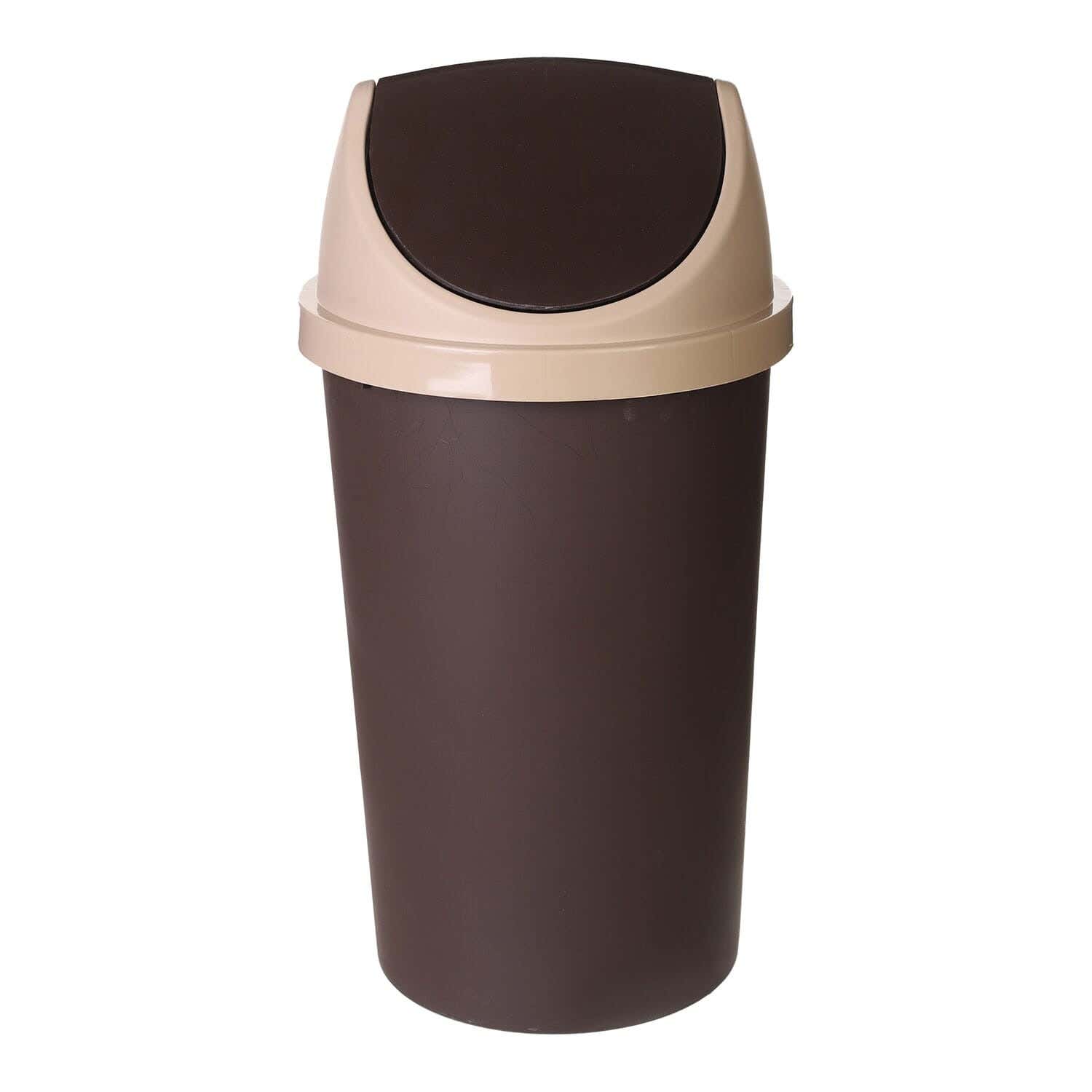 El Helal & Star Roma Trash Bin, 30 Liter - Brown Beige