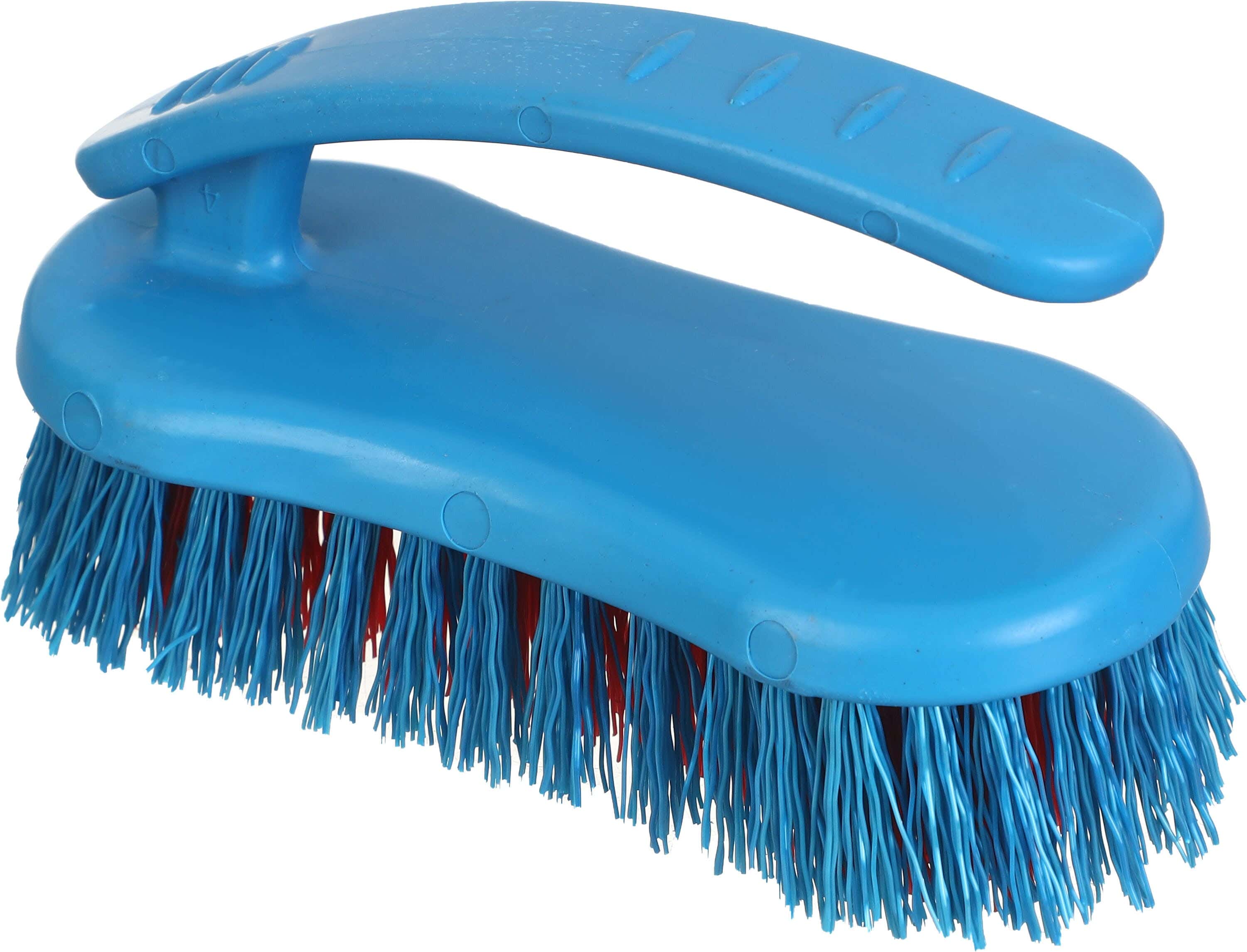 El Helal & Star Plastic Floor Brush, 13 cm - Blue