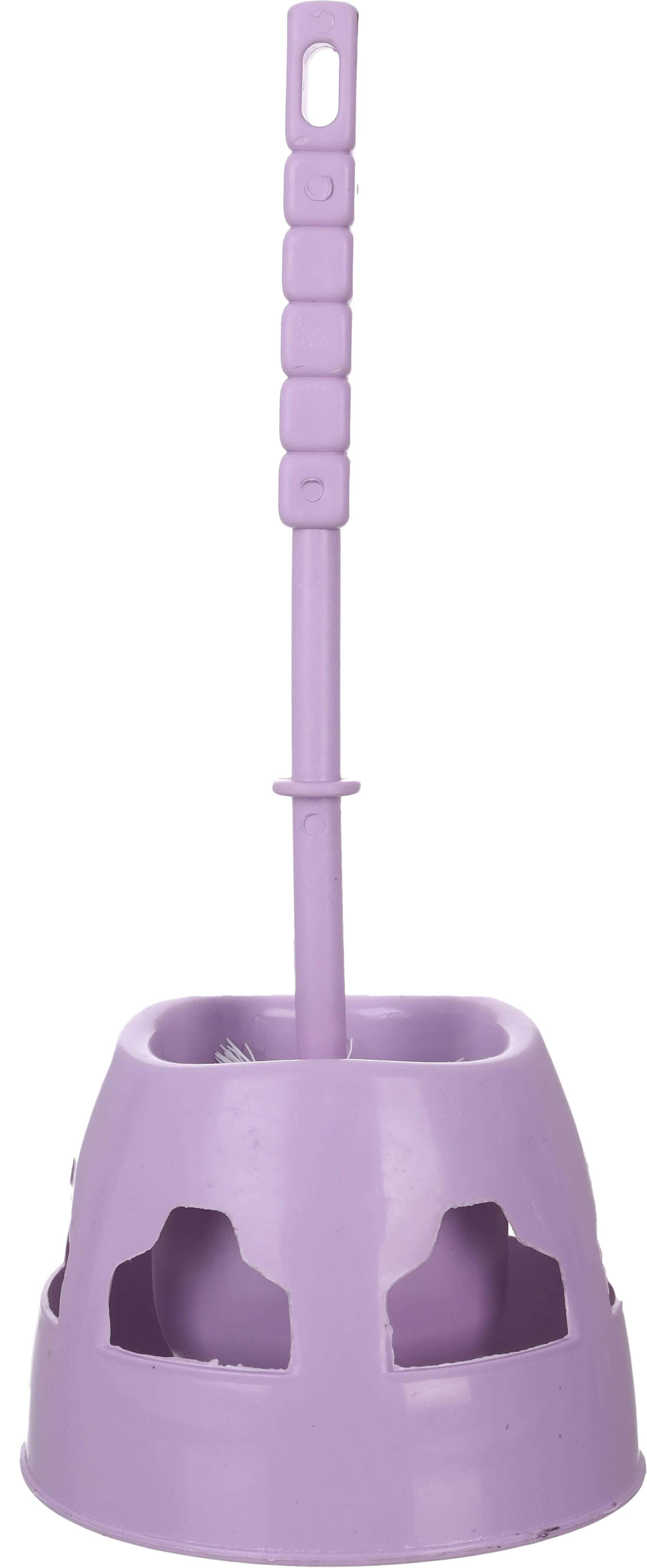 El Helal & Star Plastic Toilet Brush, 8×10×15 cm - Mauve