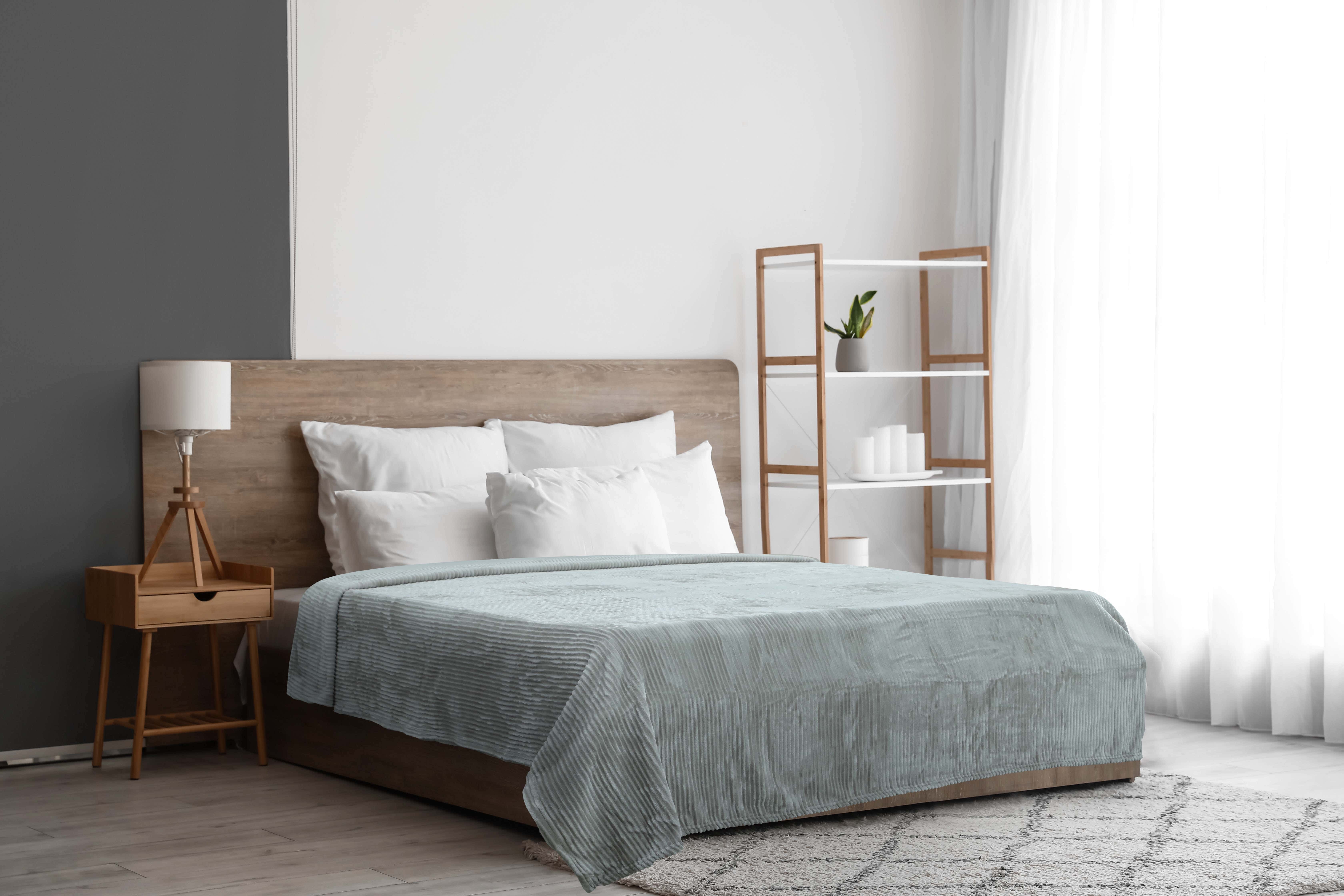 Morano Velvet Bed Heater, 220×240 cm, 1500 gm - Coffee