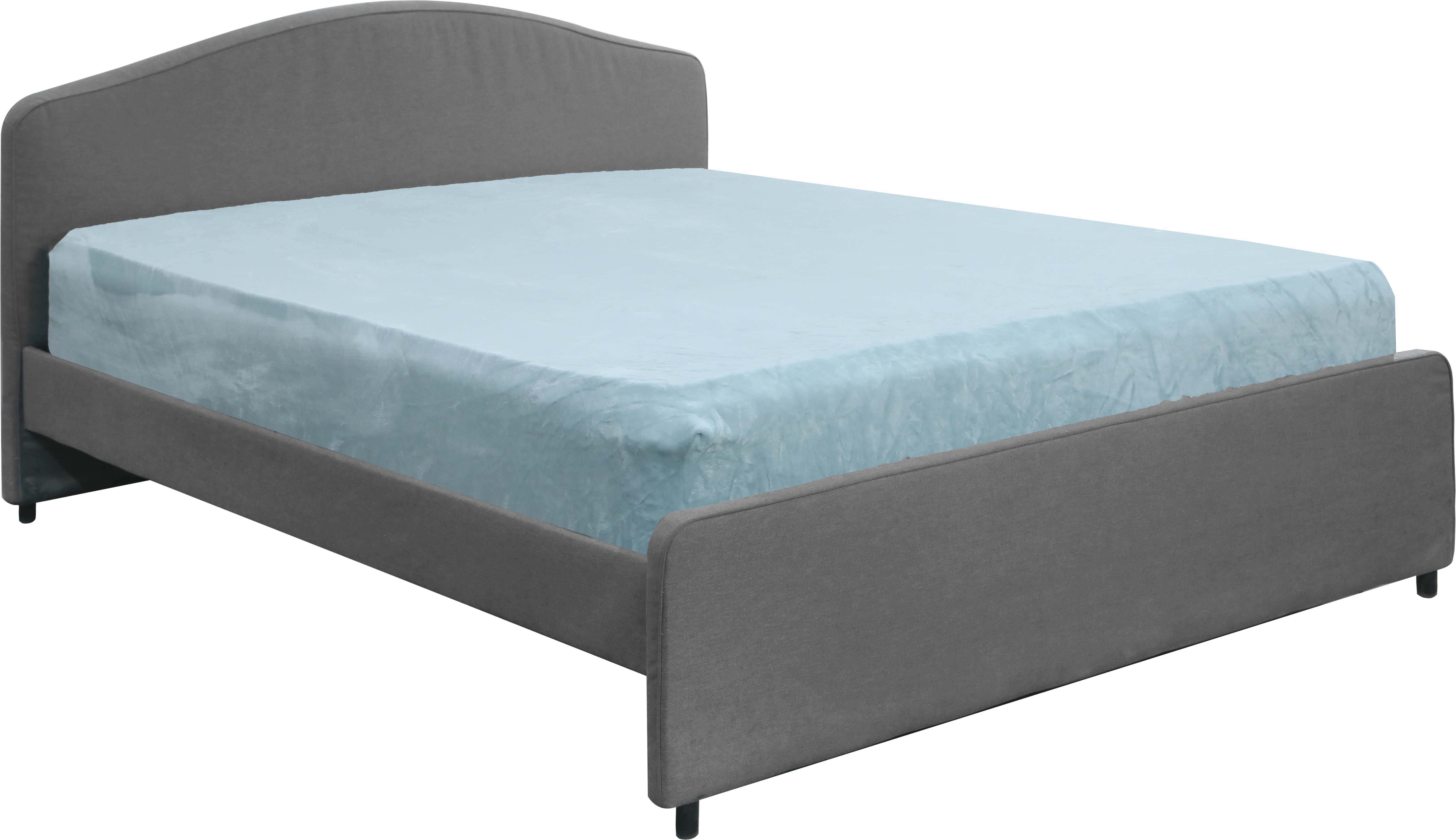 Morano Velvet Bed Heater with Elastic, 200×160 cm, 1390 gm - Light Blue