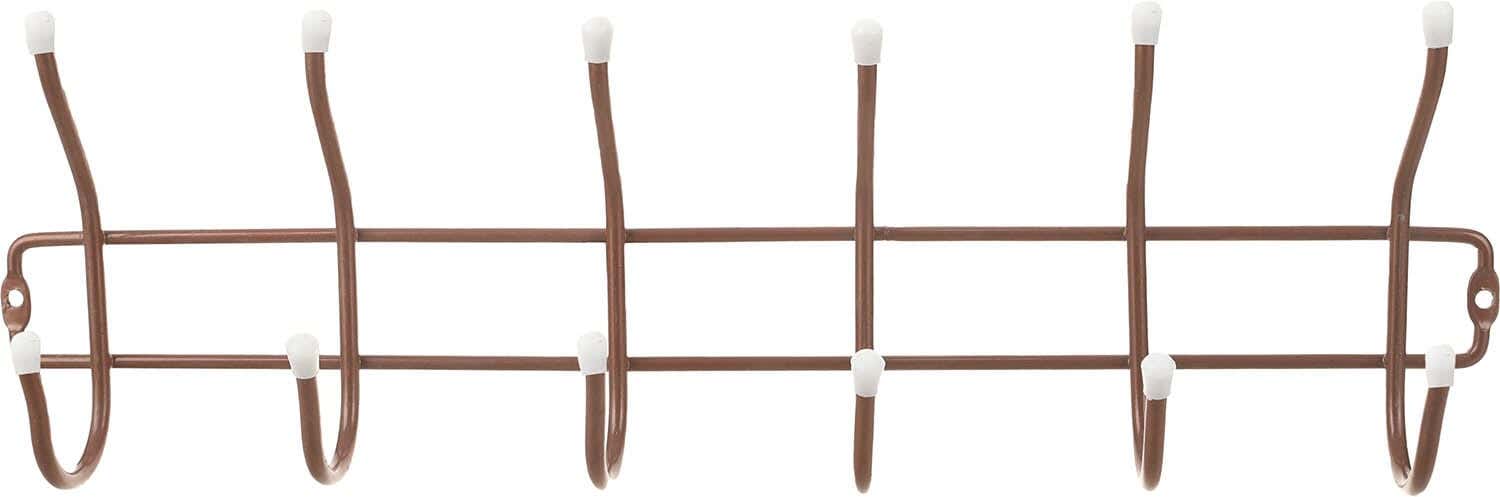 Nozha Metal Clothes Hanger, 6 Hooks, 50 cm - Copper