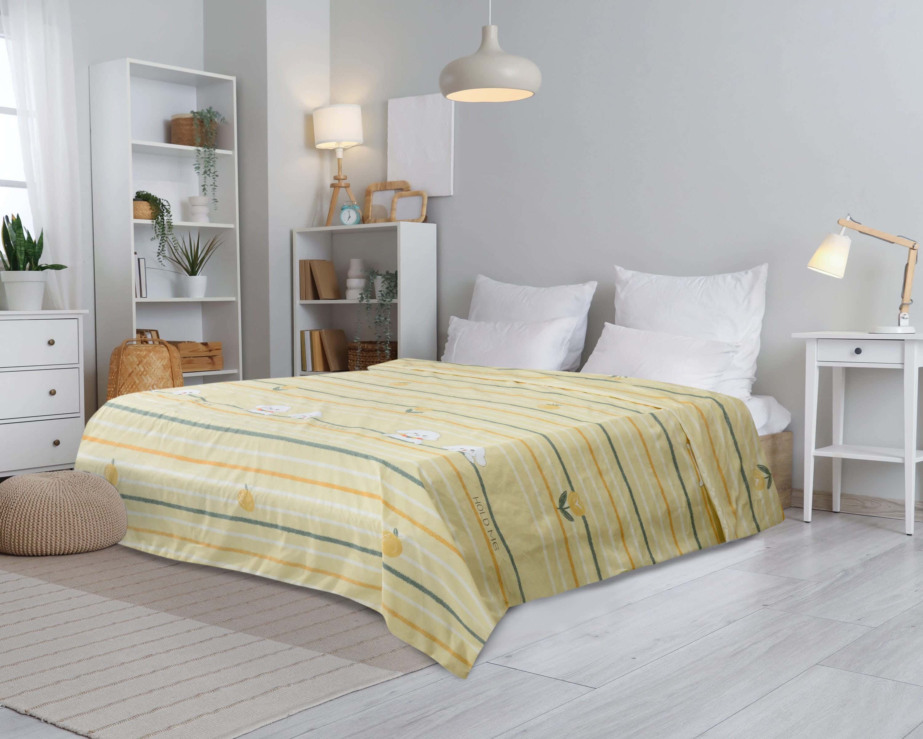 Forbed Microfiber Quilt Cover, 240×180 cm, 1100 gm - Multicolor