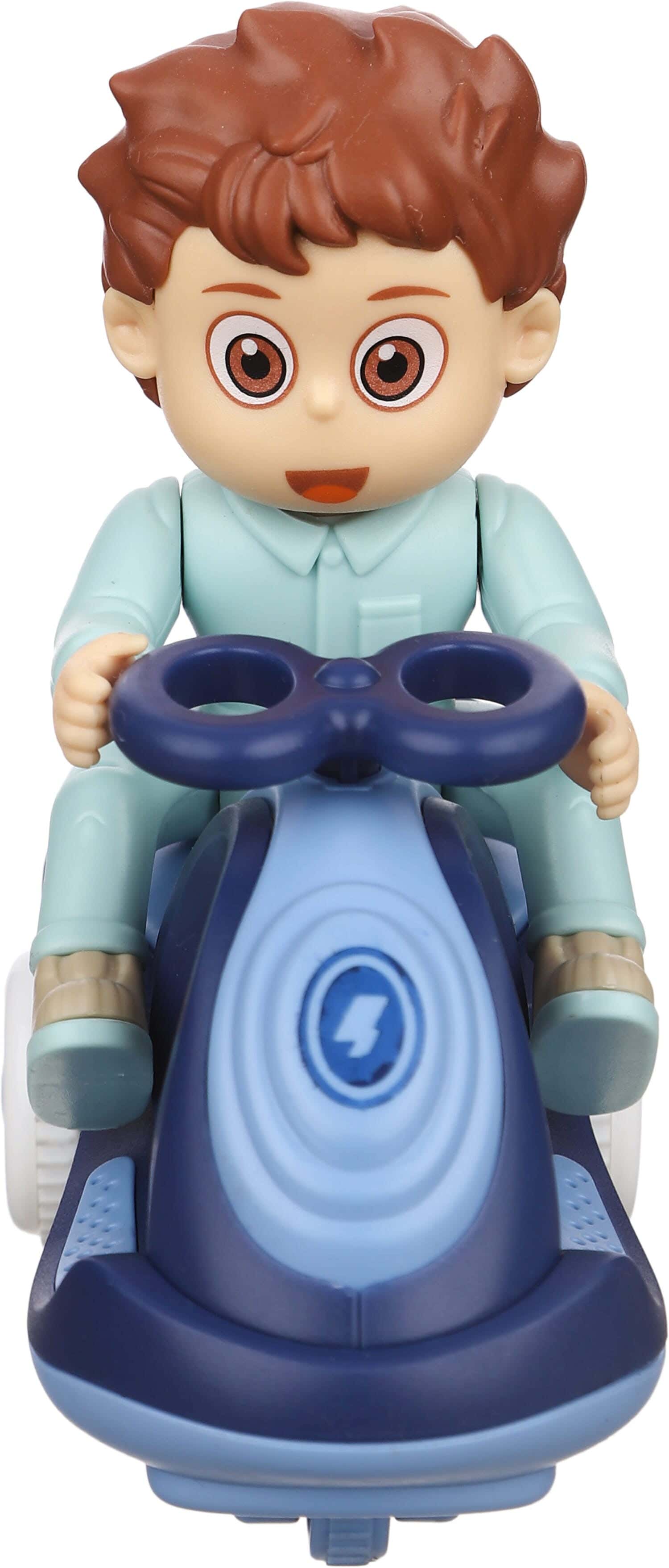 Plastic Doll Plasma Toy For Girls, 3 Wheels - Multicolor