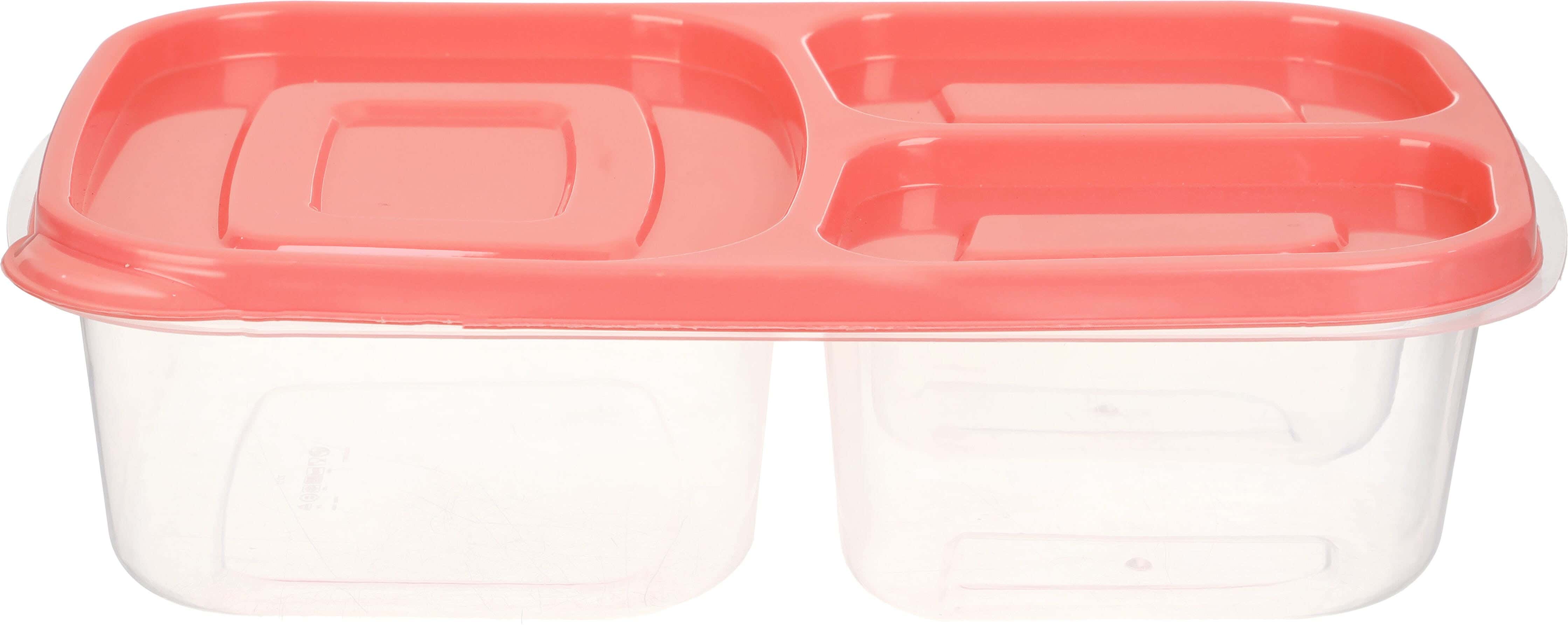 El Hoda Refrigerator Box, 3 Eyes, 2.2 Liter - Orange Clear