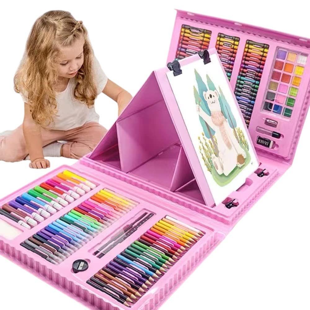 Xdishyn Art Supplies, 208 Pieces - Pink