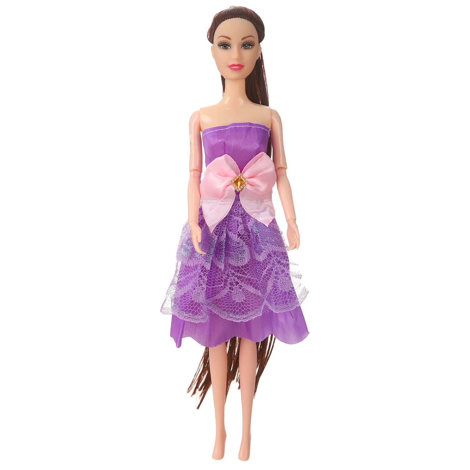 Plastic Fashion Bride Toy For Girls - Mauve