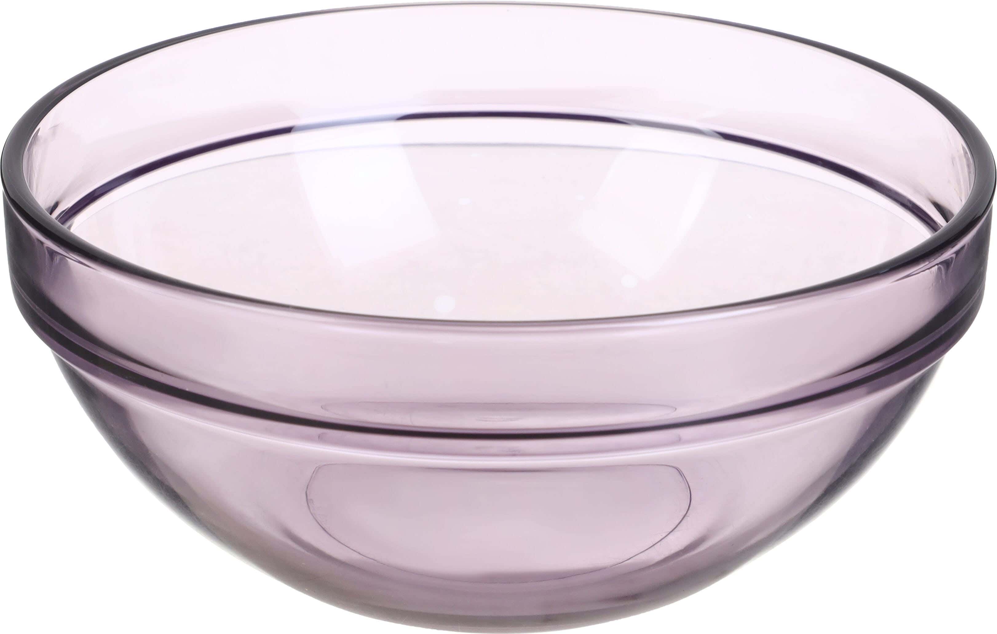 Pasabahce Glass Bowl, 340 ml - Mauve Clear