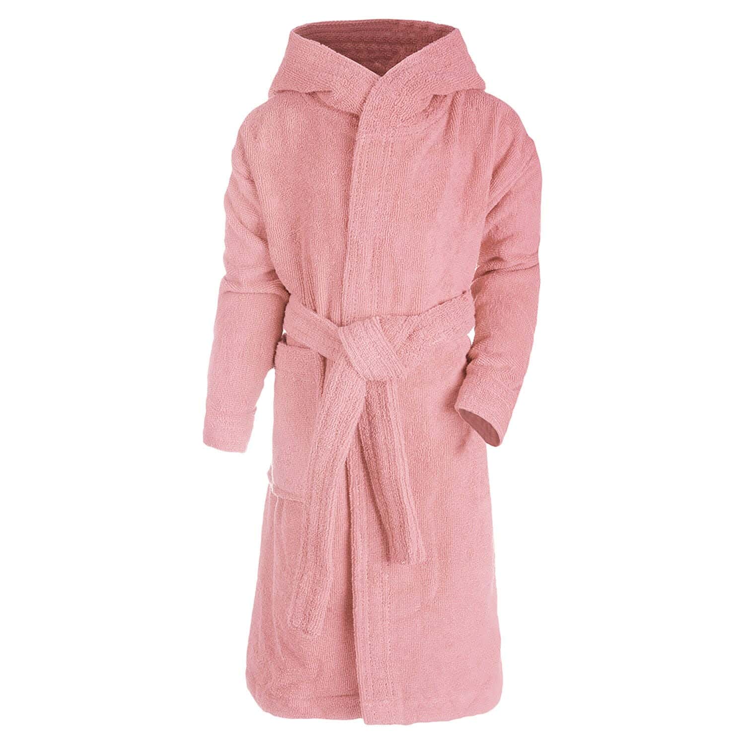 Nice Home Cotton Bathrobe for kids, Size 4, 590 grm - Pink