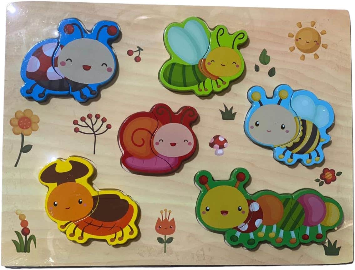 Insects Design Assembly Puzzle, Large - Multicolor