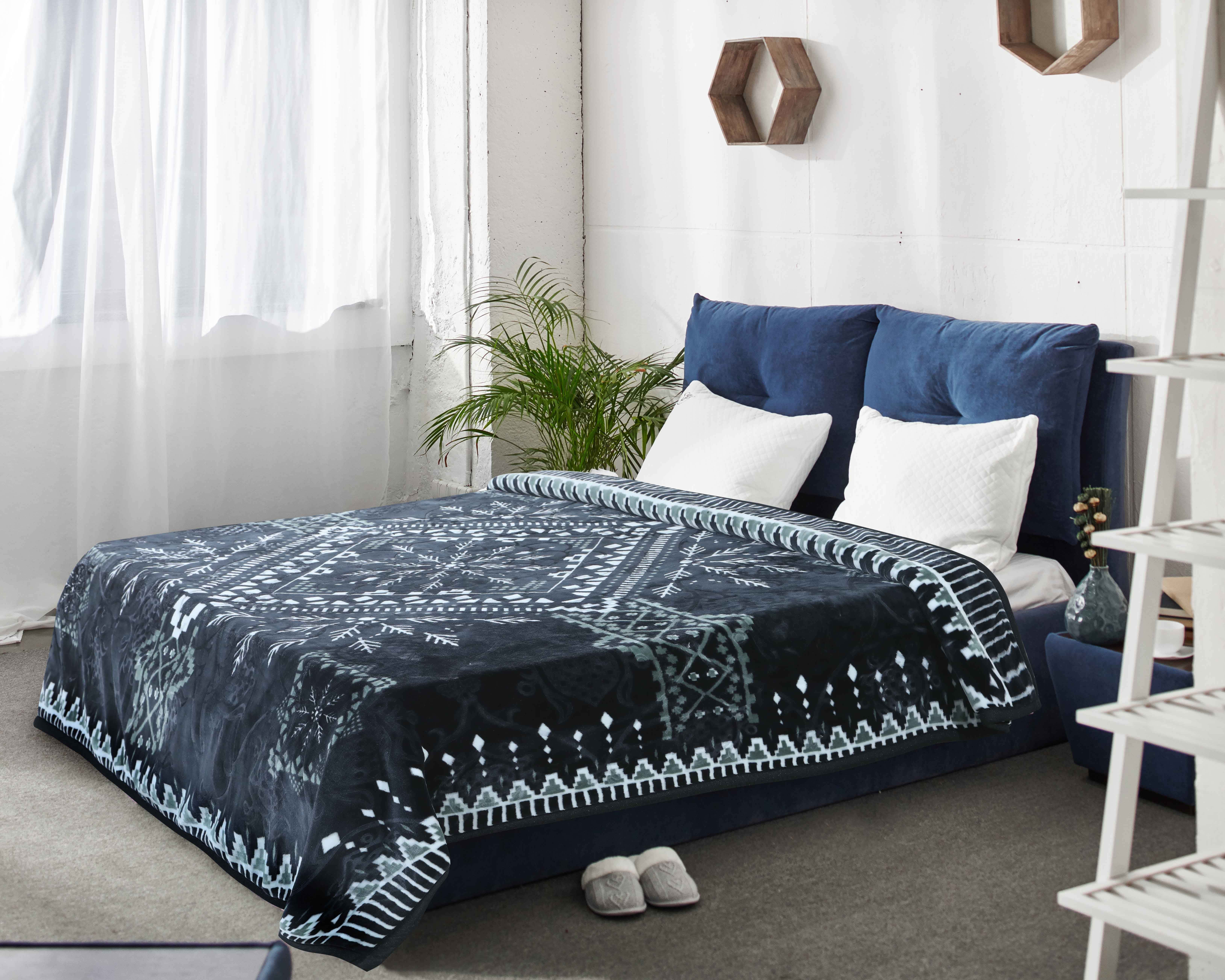 Nana Secret Velvet Blanket, 220×240 cm, 8 Kg - Black