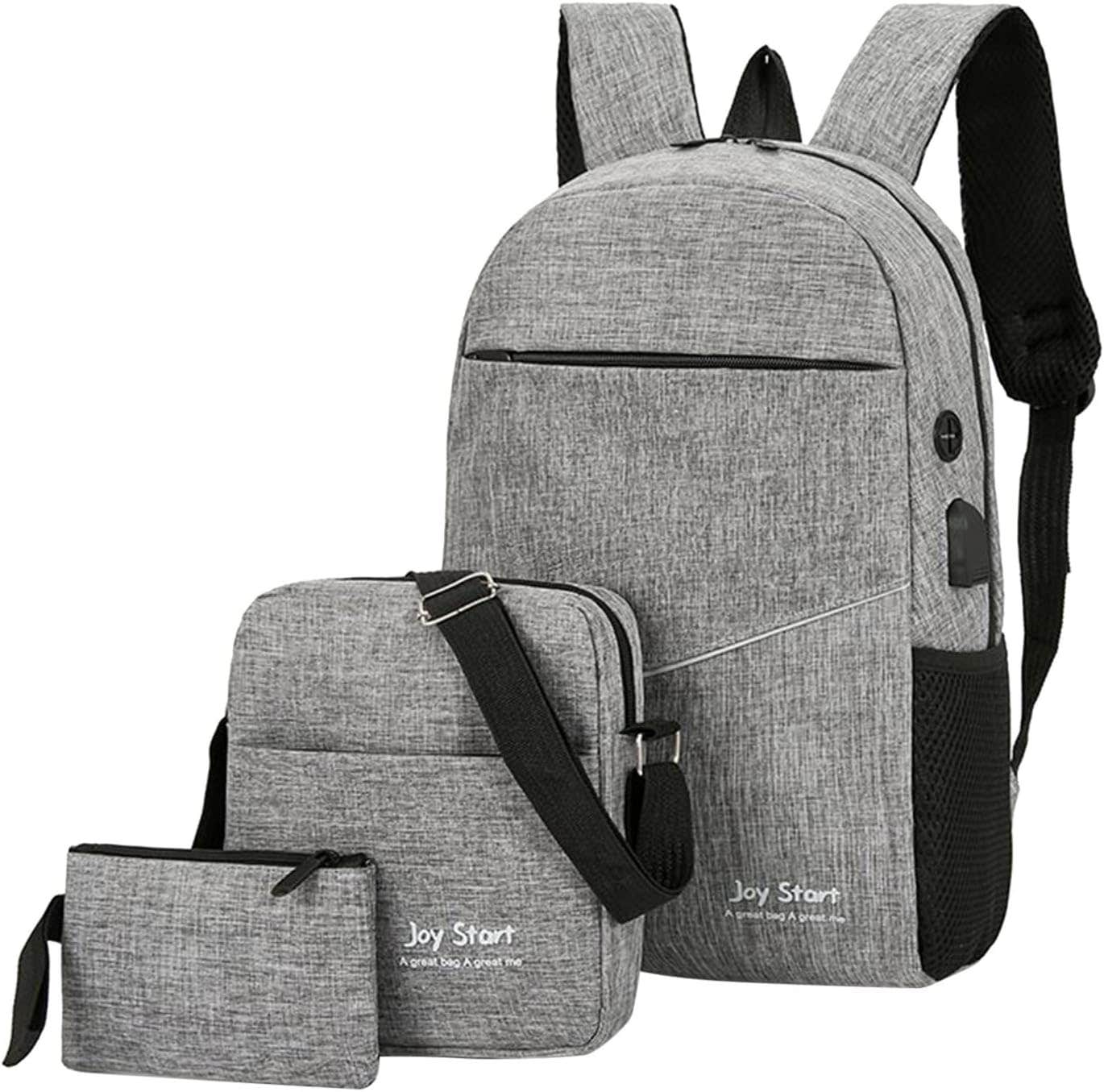 Esbant Waterproof Travel Laptop Backpack, 17 Inch - Grey