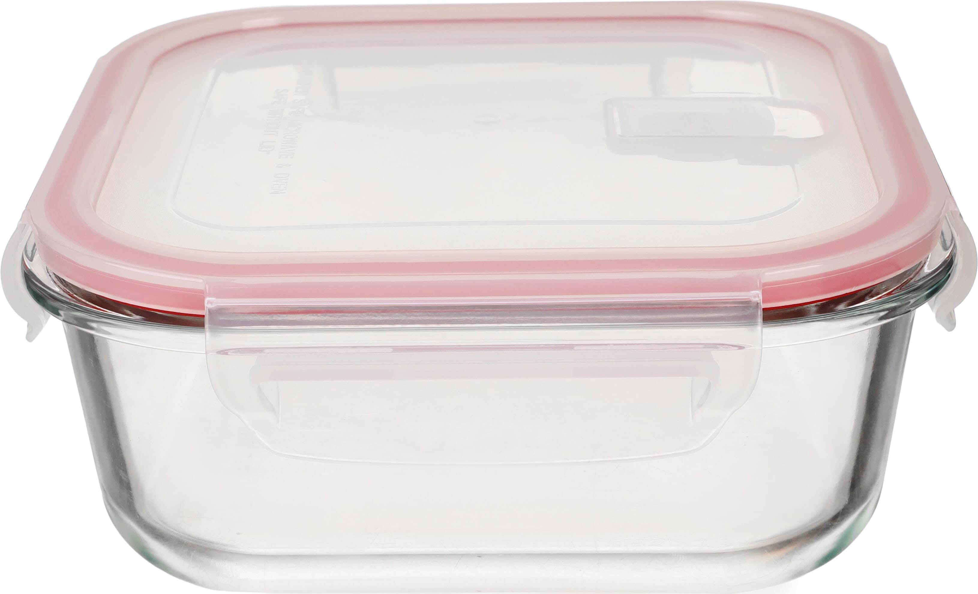 Pedrini Thermal Glass Refrigerator Box, 300 ml - Clear Rose