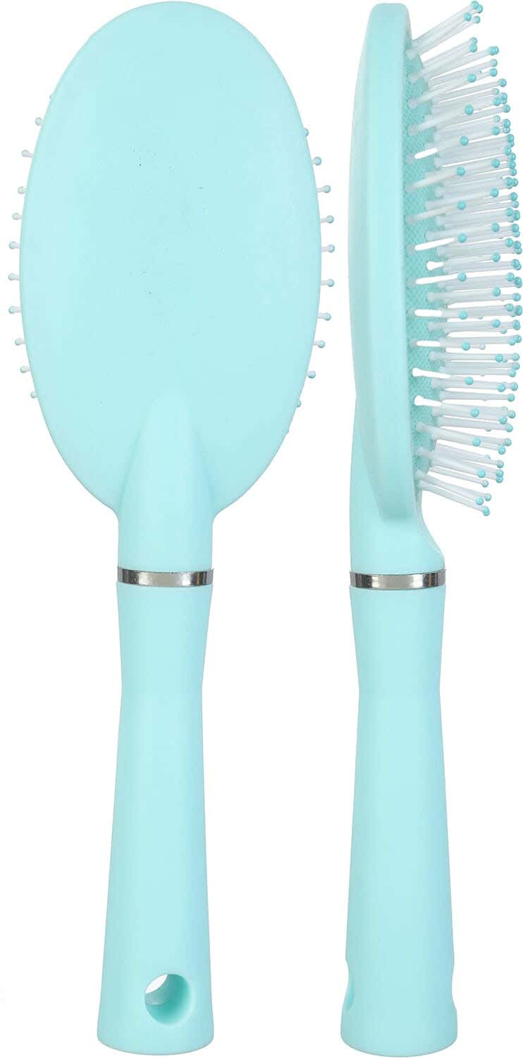 Falmer Plastic Oval Hair Brush, 24×7 cm - Turquoise