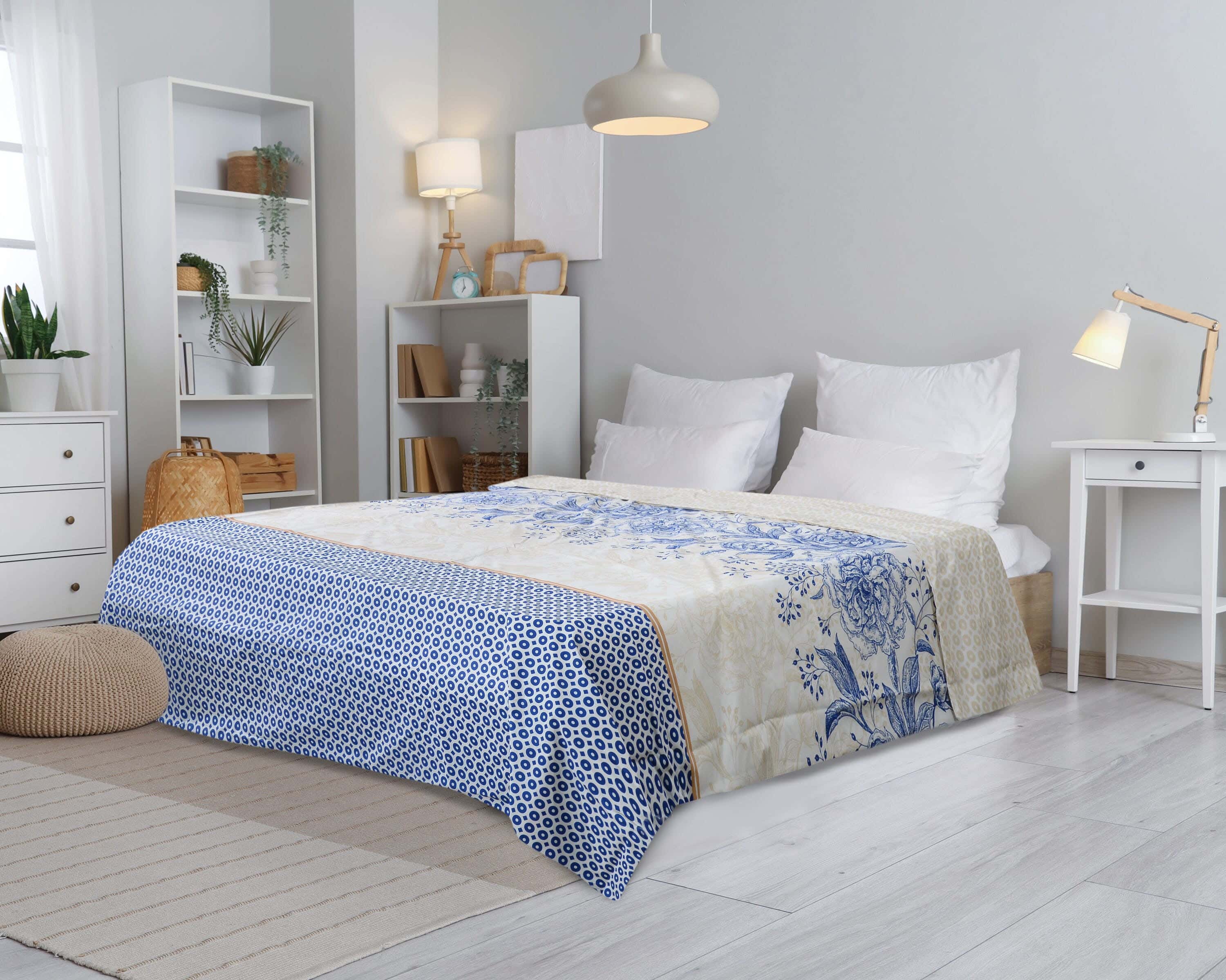 Forbed Cotton Quilt Cover, 240×180 cm, 1100 gm - Multicolor