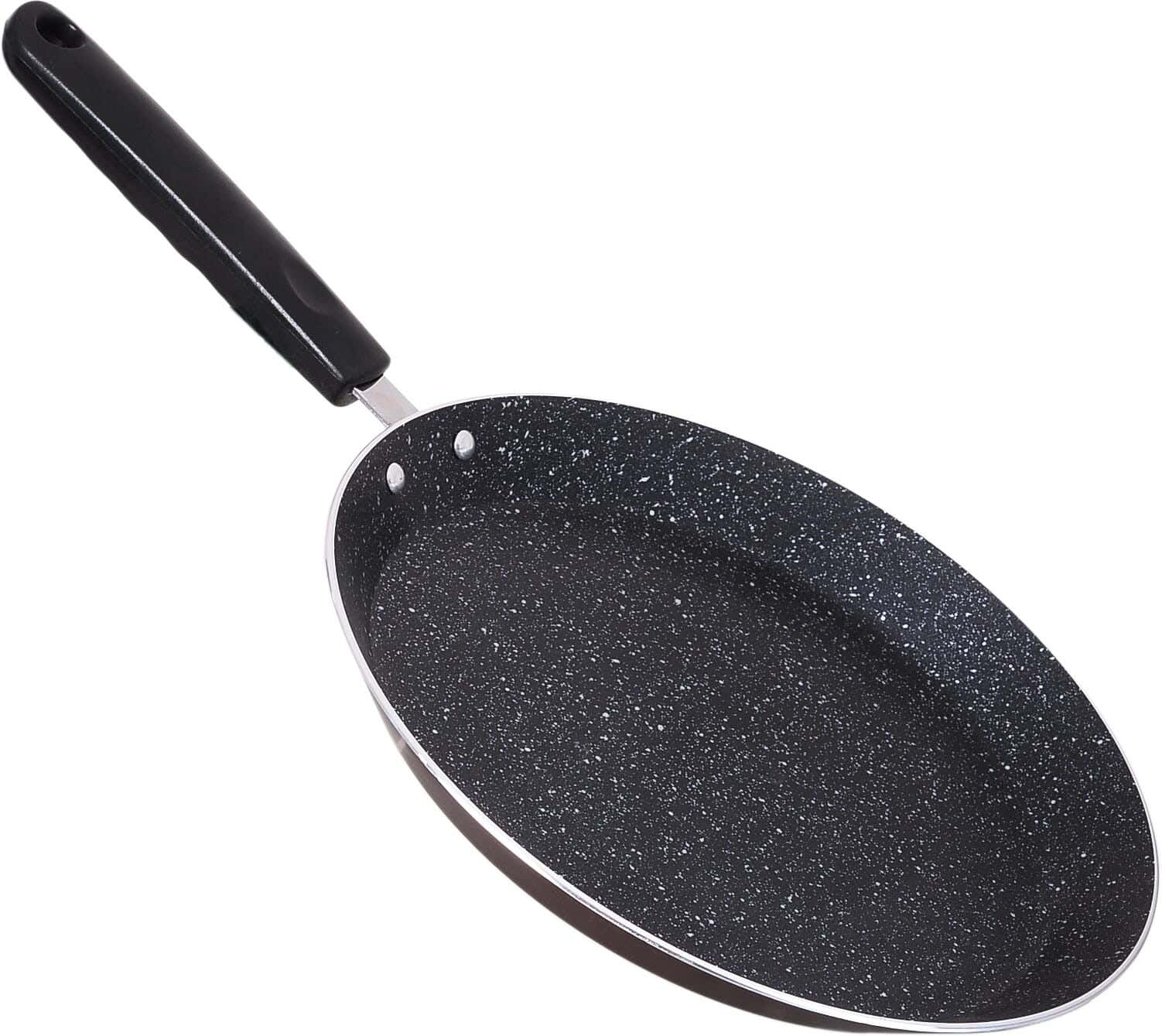 Falmer Round Granite Frying Pan, with Bakelite Handle, 26 cm - Black