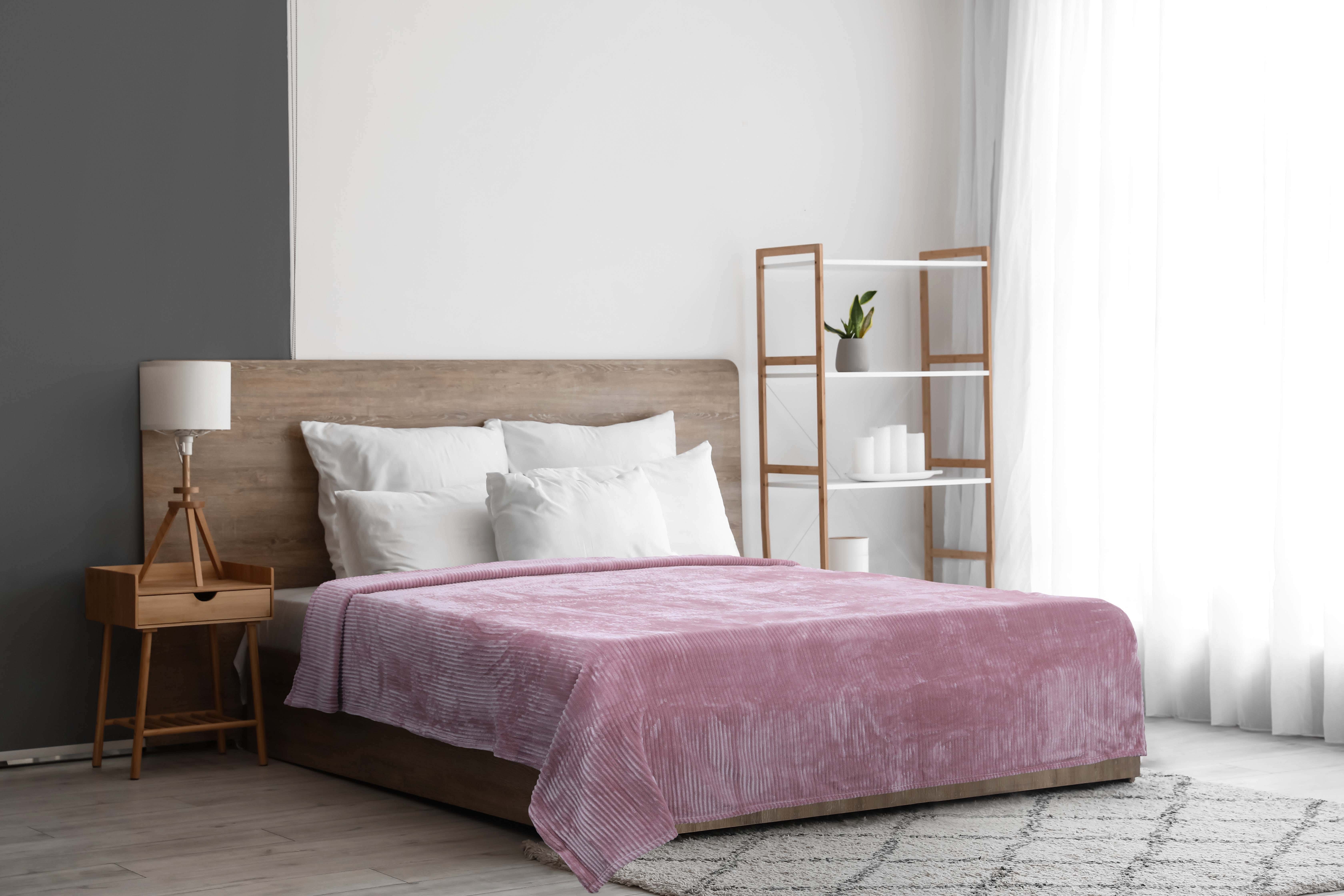Morano Fluffy Velvet Bed Heater, 220×240 cm, 1500 gm - Cashmere