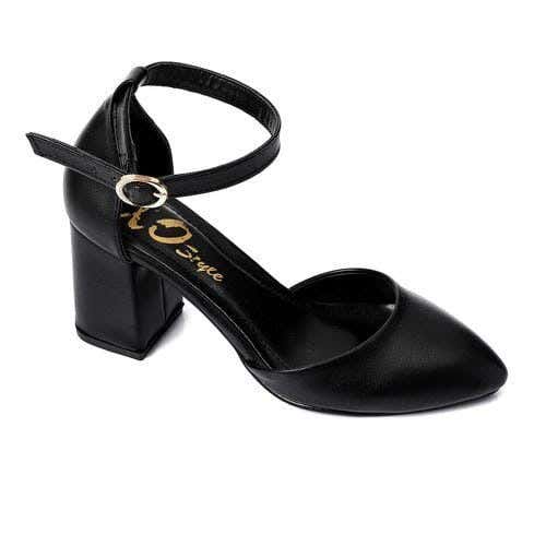 XO Style Leather Sandal With Heels For Women