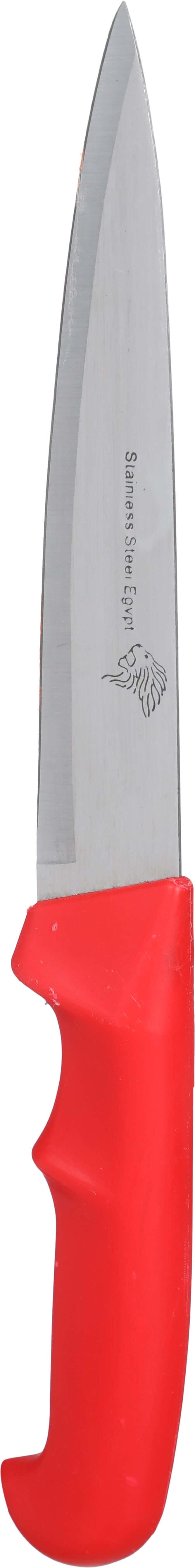 Alex Metal Stainless Steel Knife, 6 inch - Red