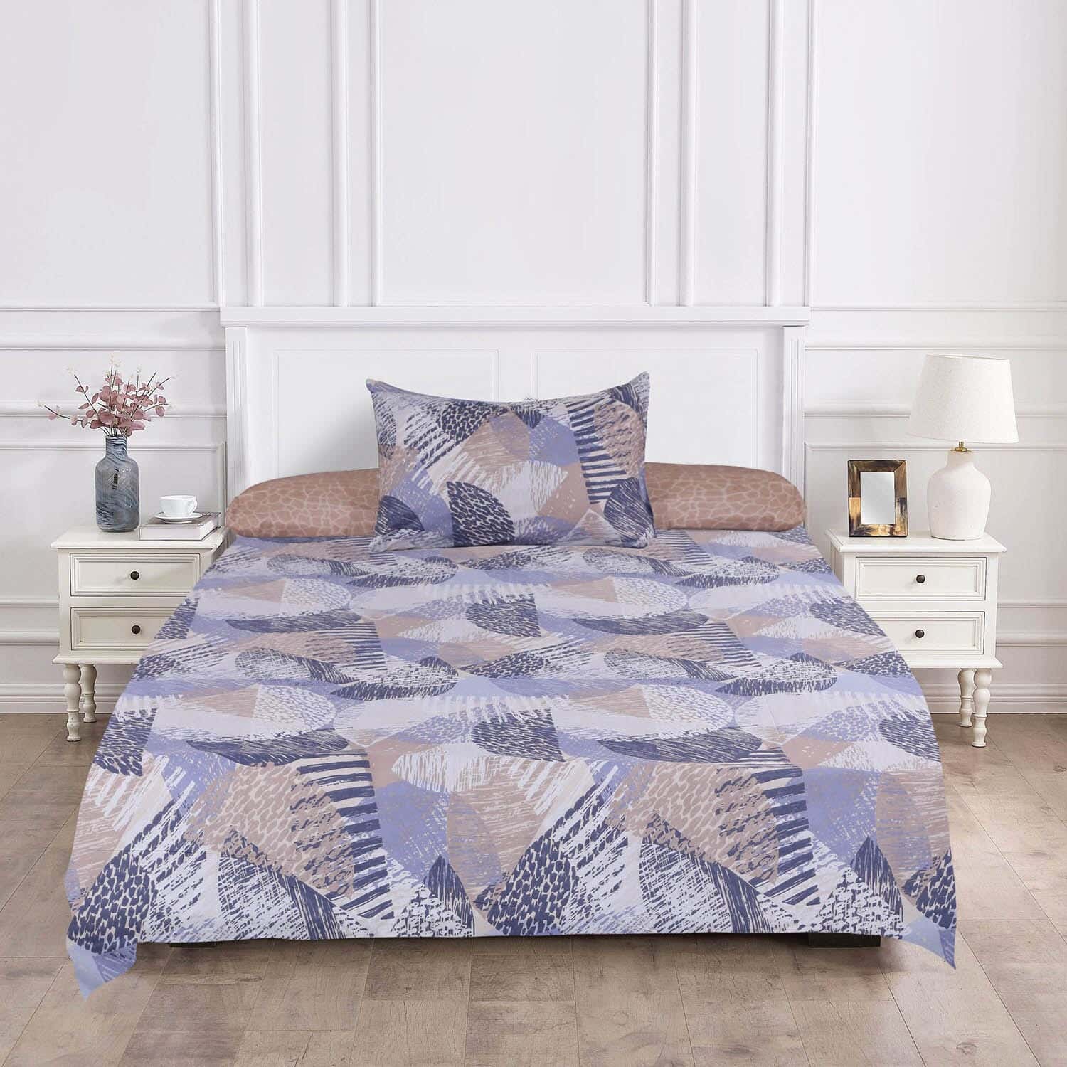 Ronza Home Microfiber Bedding Sheet Set , 6 Pieces, Approximately 2000 Grams - Multicolor