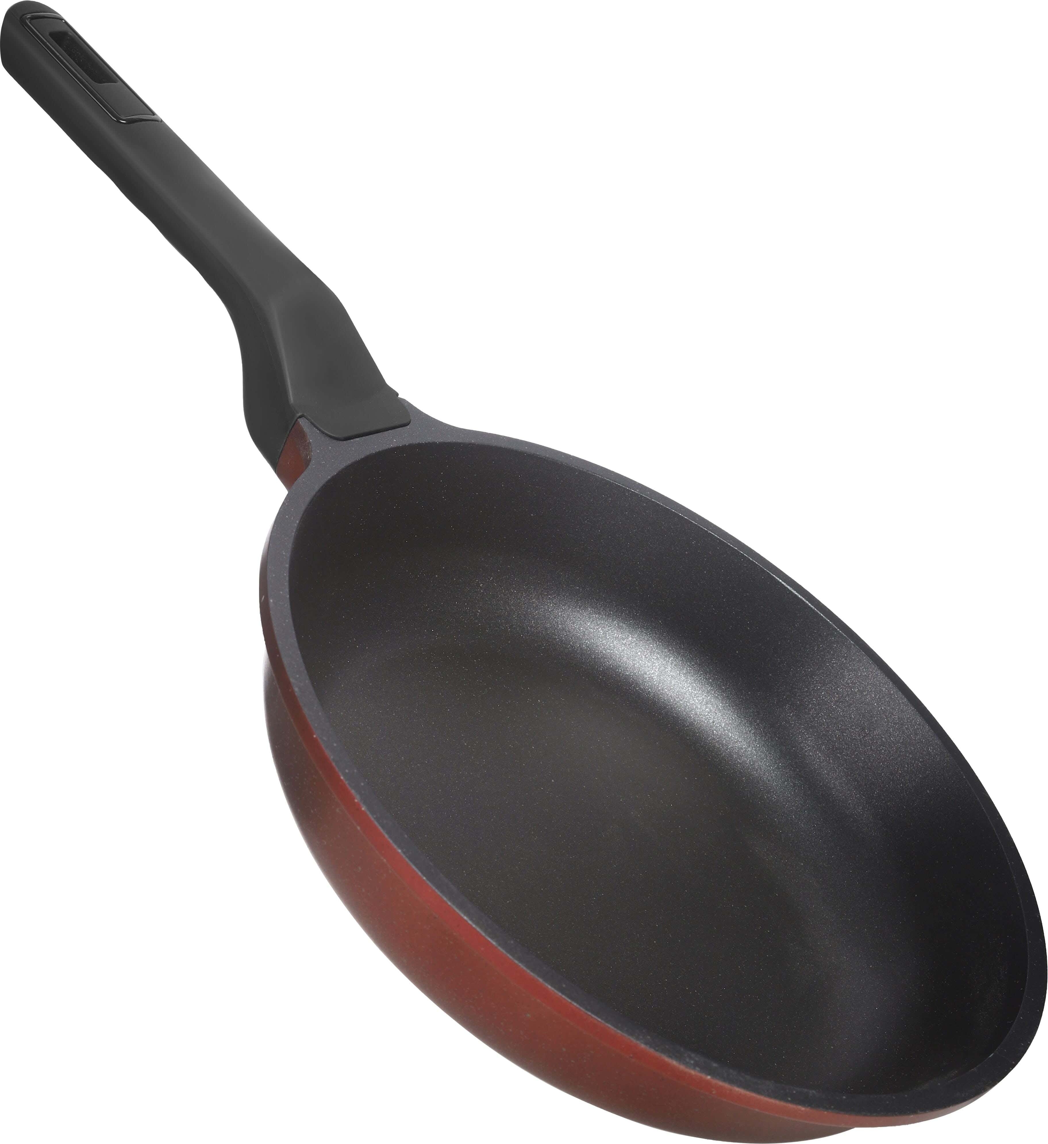 Kazan Granite Frying Pan, 26 cm - Dark Red