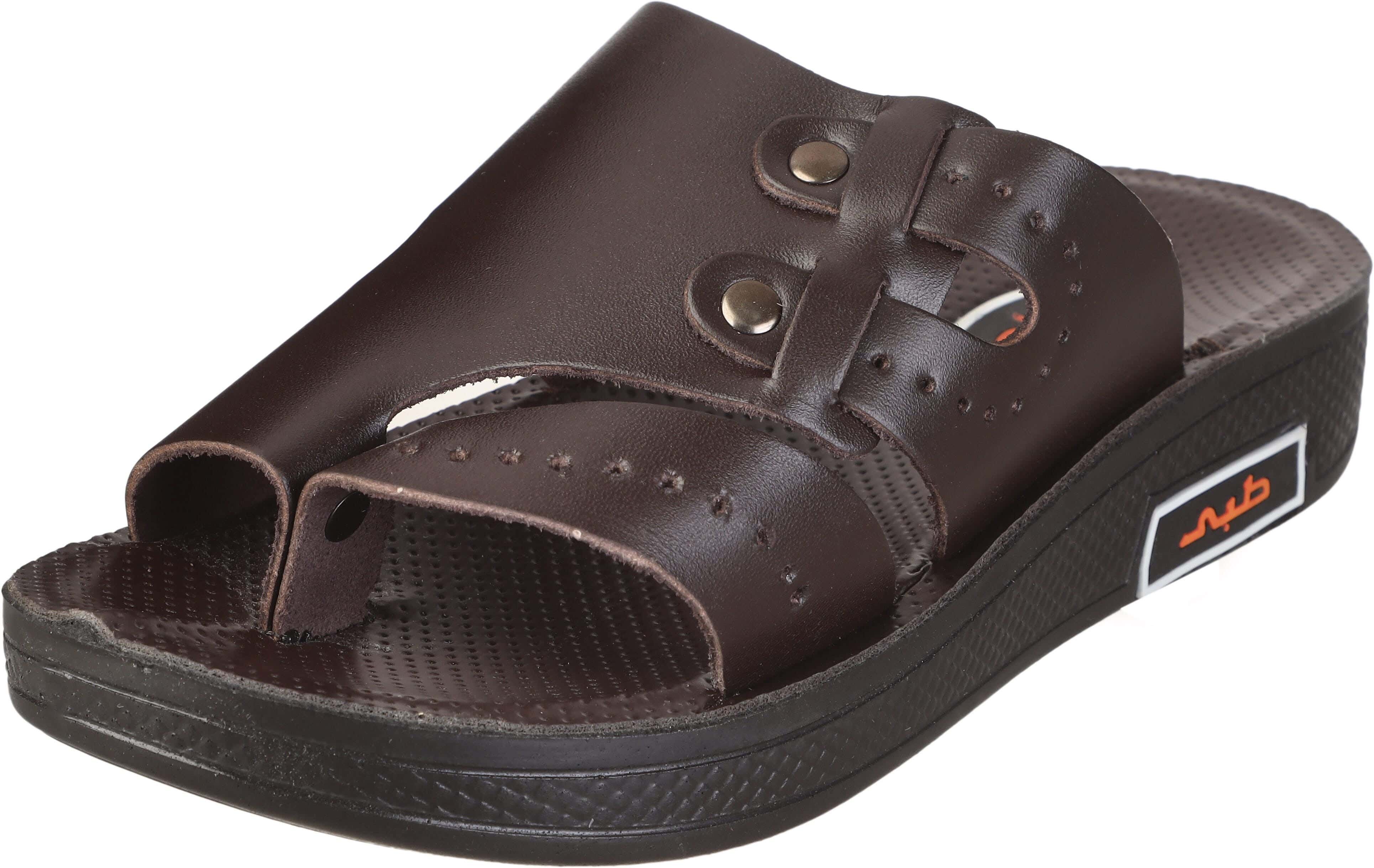 Al Dawara Leather Flip Flop Slipper For Men