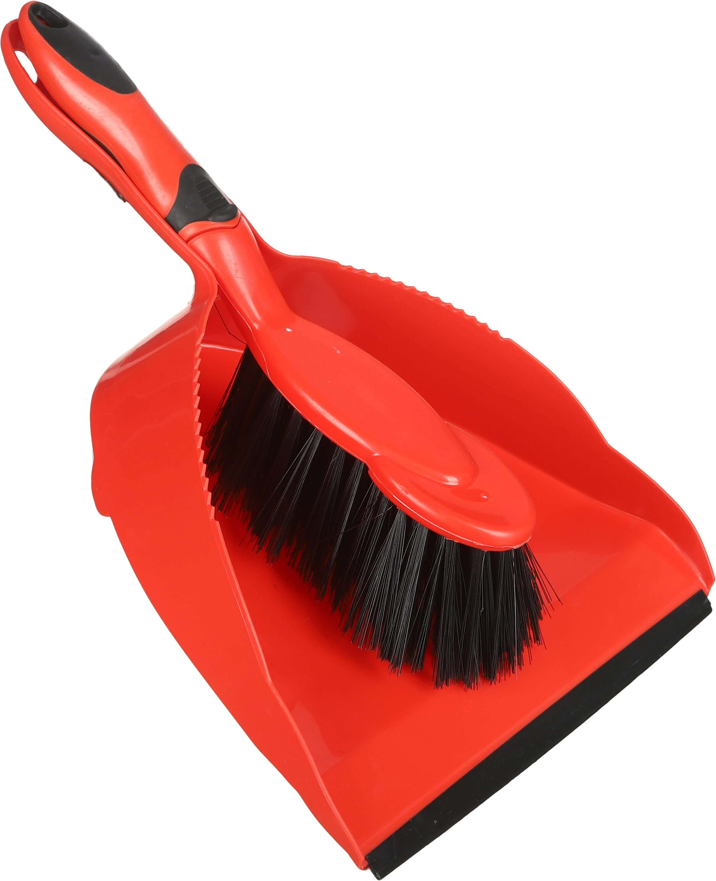 El Helal & Star Pro Line Plastic Shovel and Brush, 25 cm - Red Black