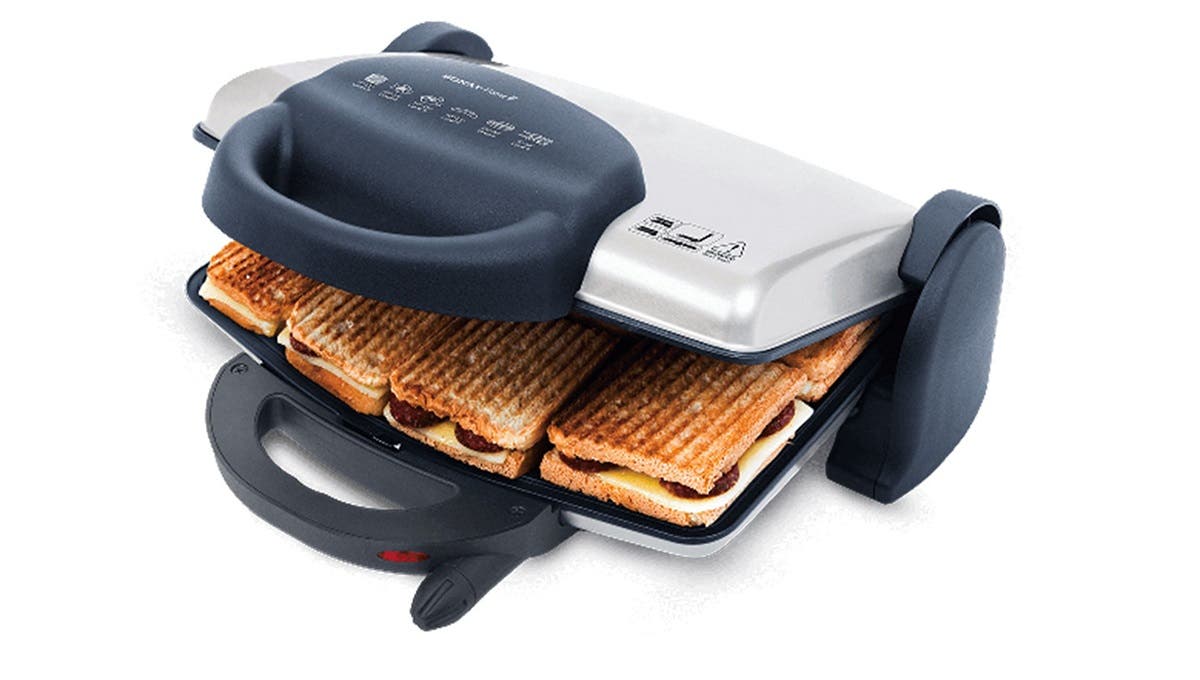 Sonai SH-300 Electric Grill & Sandwich Maker, 1800 watt - Grey