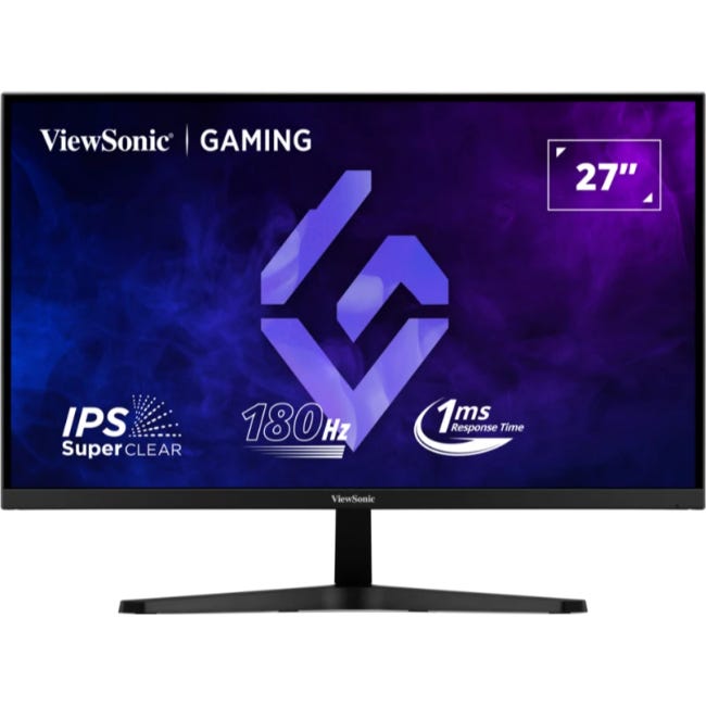 ViewSonic 27 Inch FHD LED Gaming Monitor, 180Hz - VX27G1-HD - Black