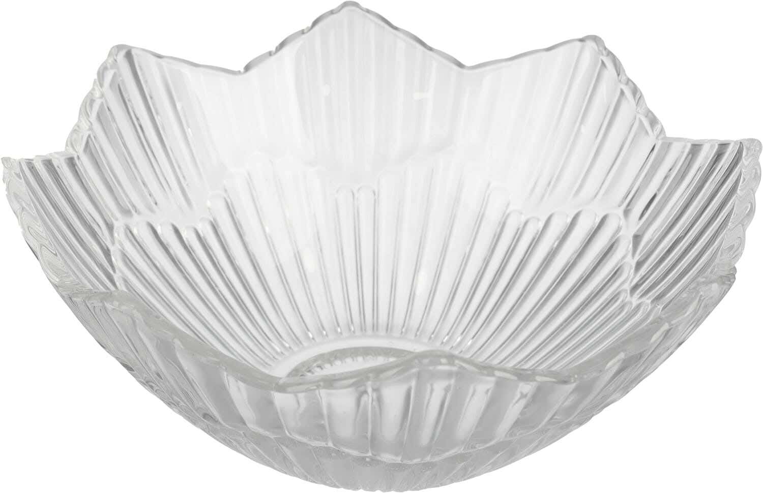 BlinkMax Round Glass Fruit Plate, 24 cm - Clear
