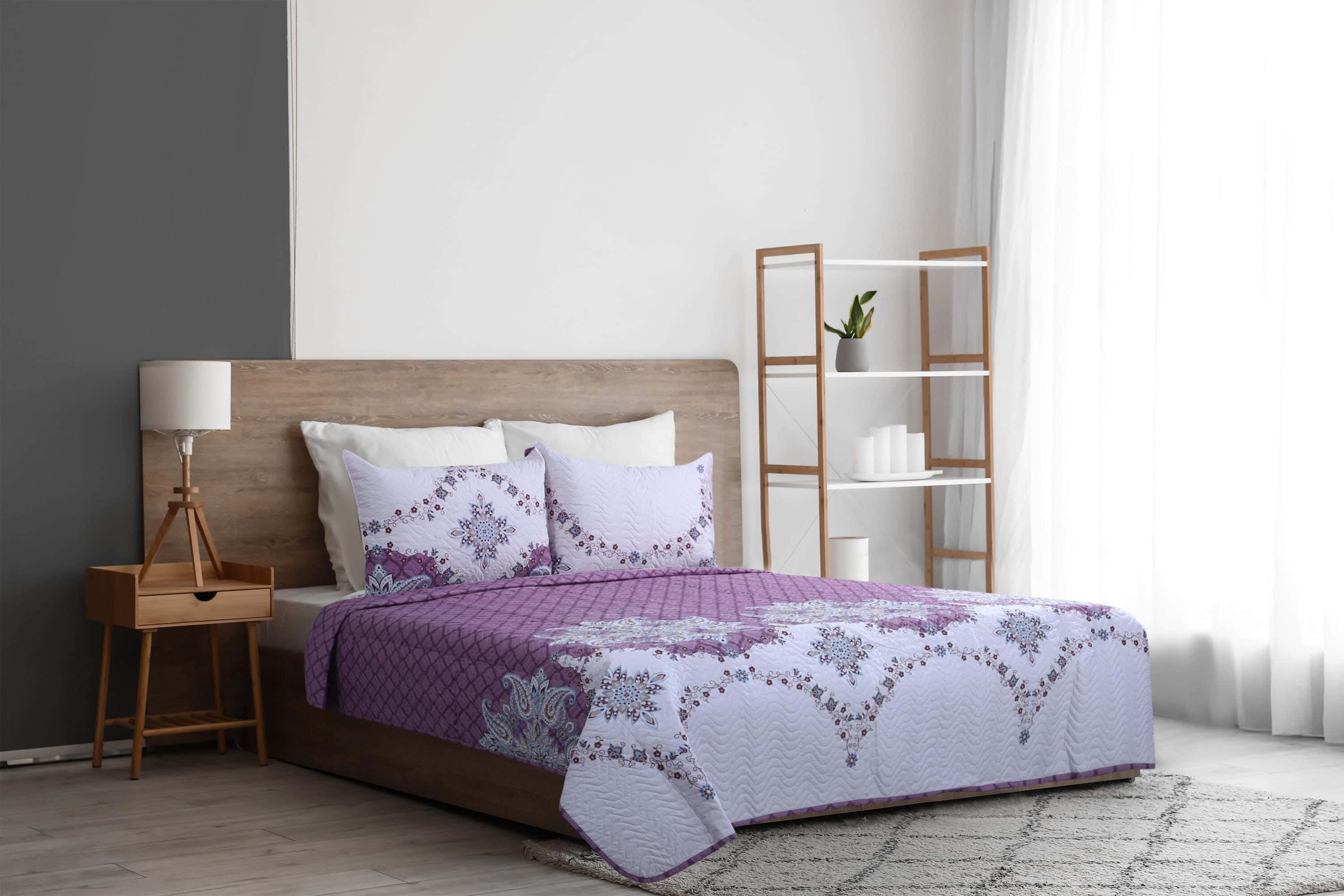 Forbed Cotton Comforter Set, 3 Pieces, 240×225 cm - Mlticolor