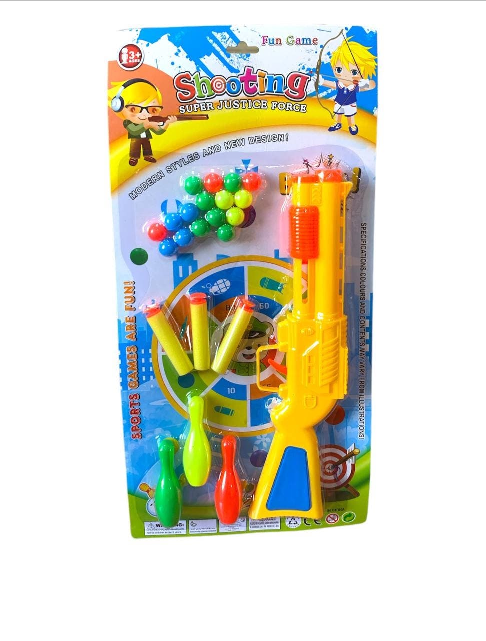 Alsafwa T-272-1 Gun And Balls Toy for Boys - Multicolor