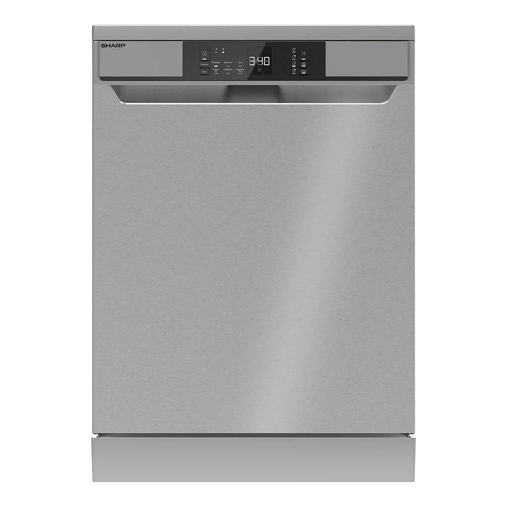 Sharp Dishwasher QW-V813-SS2, 13 Persons, Digital Display, 8 Programs - Silver