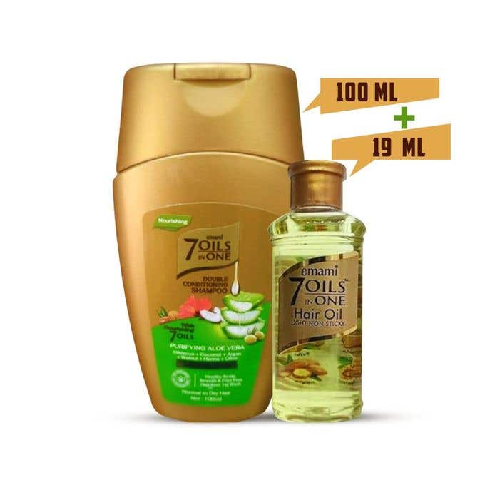Frontal Hair Oil, 7 in 1 with Frontal Shampoo - Multi-Color
