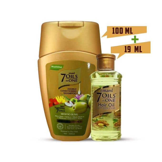 Front Hair Oil, 7 in 1 with Front Shampoo, Moisturizing Hair, Enriched with Olive Oil - Multi-Color