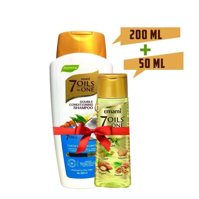 Front Hair Oil, 7 in 1 with Front Shampoo, Hair Moisturizer - Multi-Color