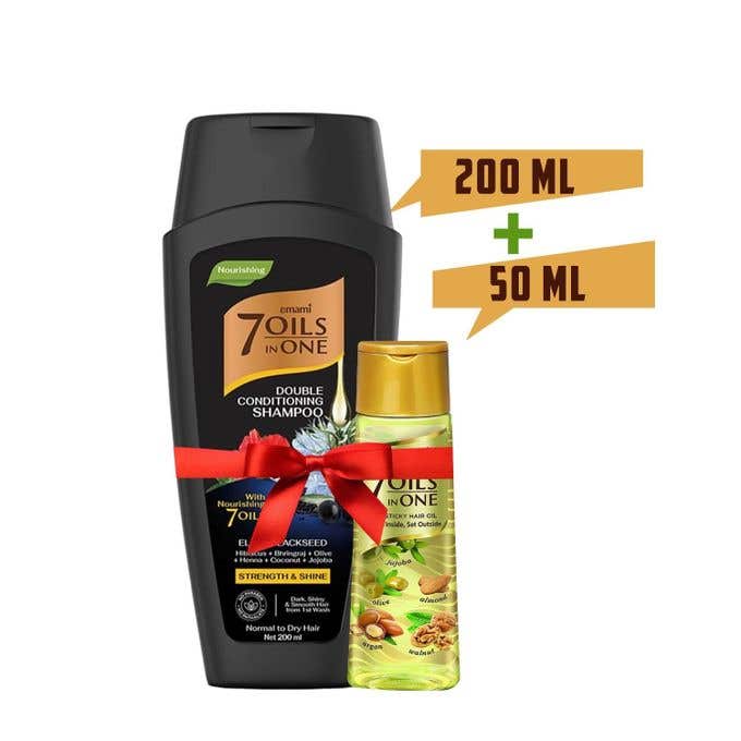 Front Hair Oil, 7 in 1 with Front Shampoo, Hair Moisturizing, Enriched with Black Seed - Multi-Color