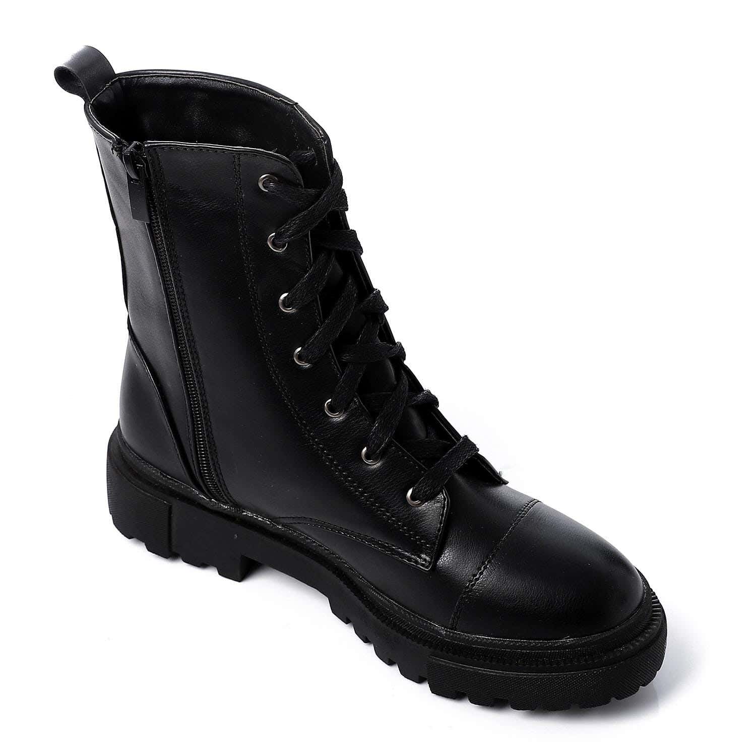 XO Style Leather Ankle Boot For Women