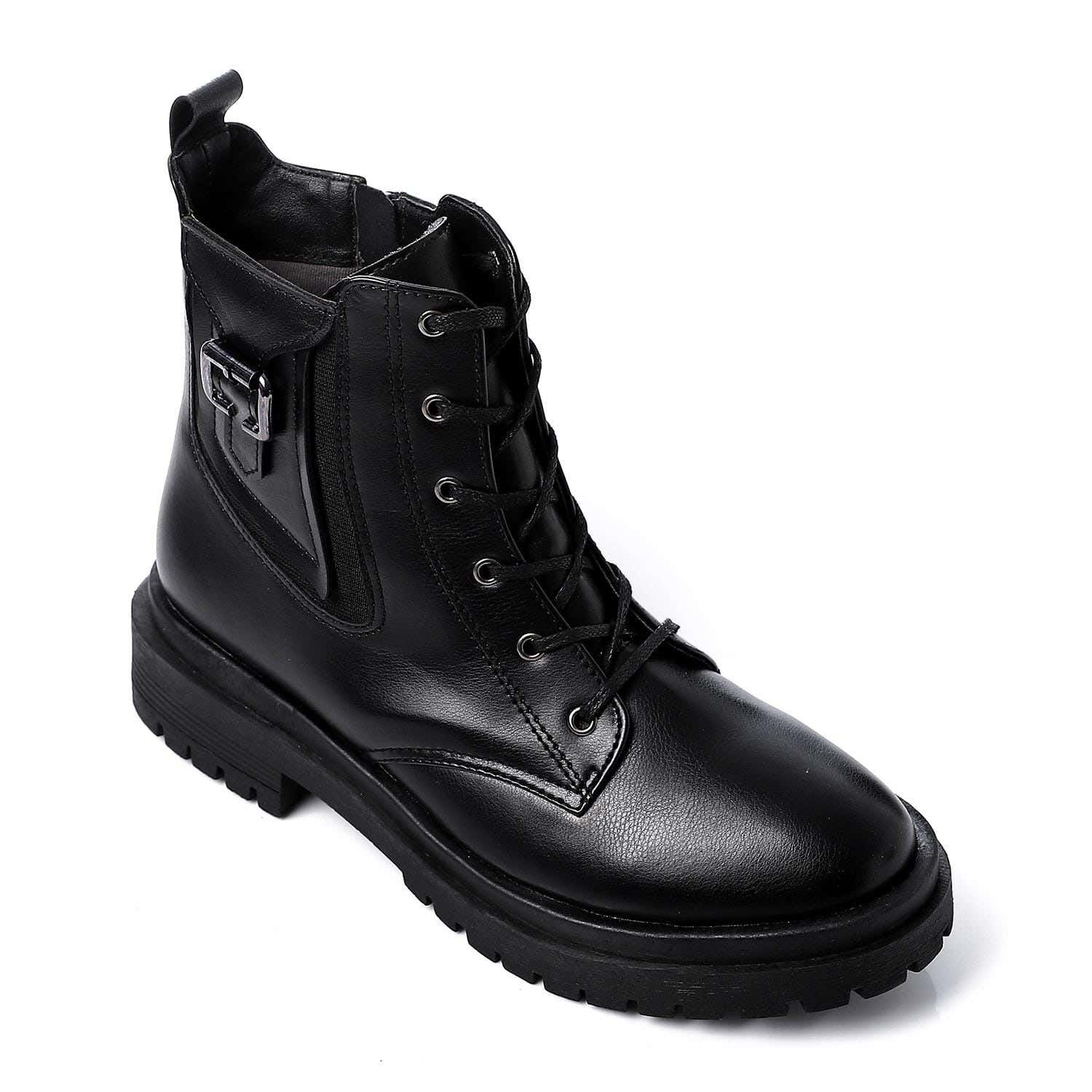 XO Style Leather Ankle Boot For Women
