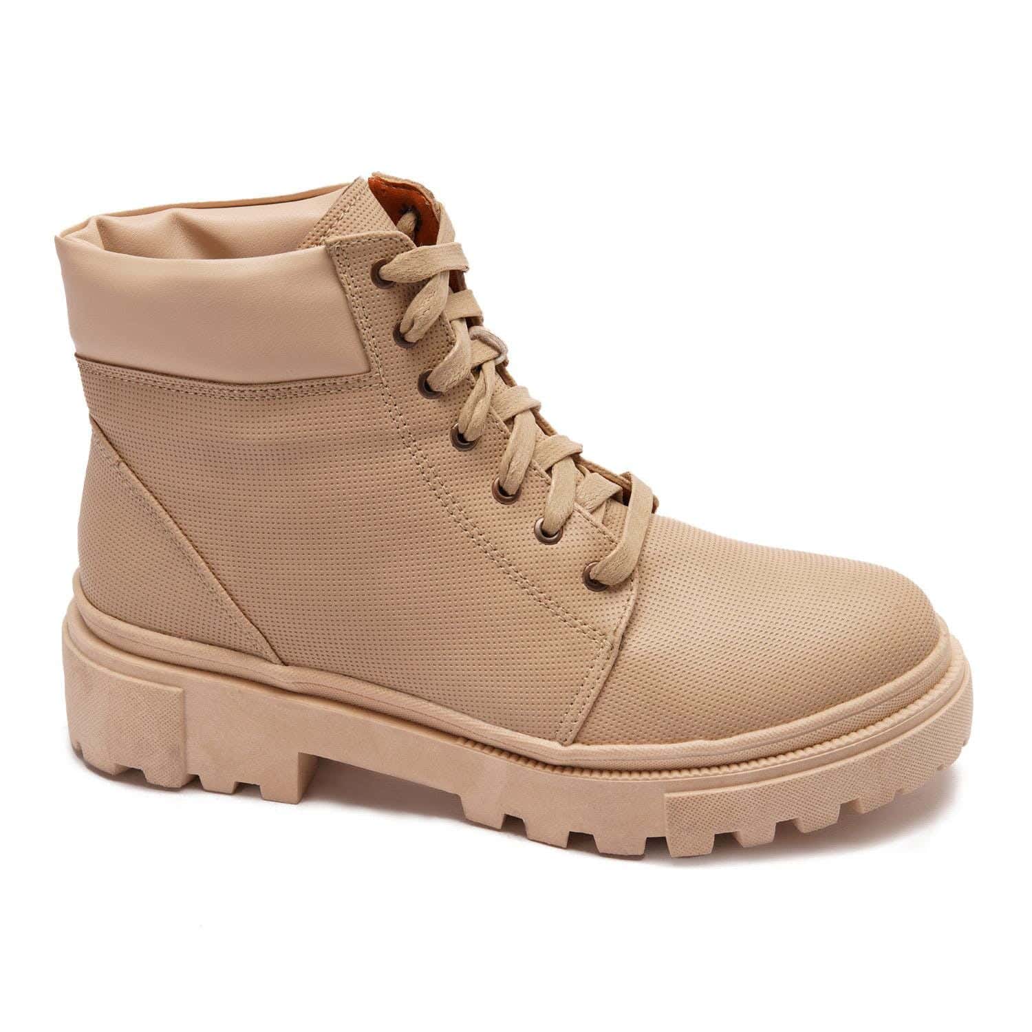 XO Style Leather Ankle Boot For Women