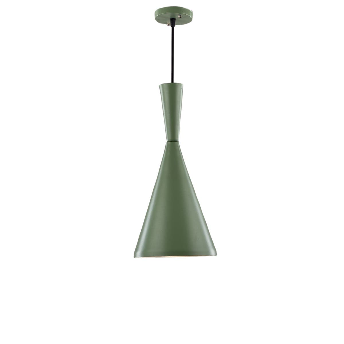 Modern Aluminum Chandelier, 20×20×45 cm - Green