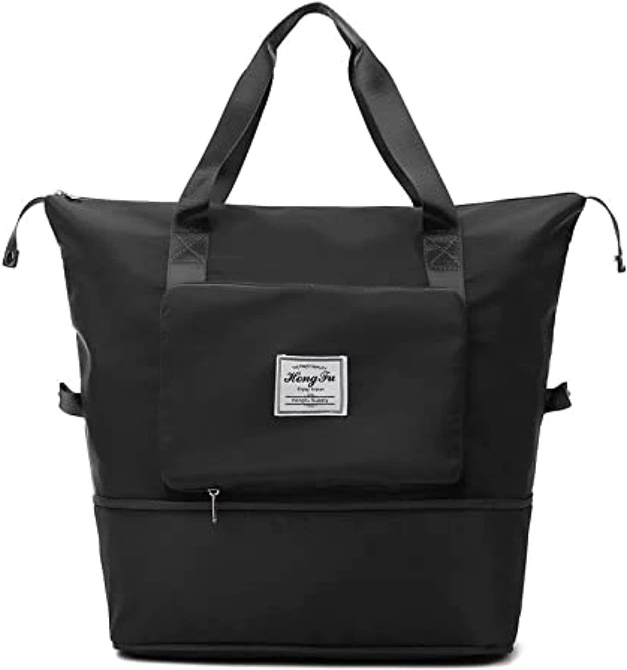 Large Capacity Foldable Waterproof Travel Duffel Bag, Large - Black