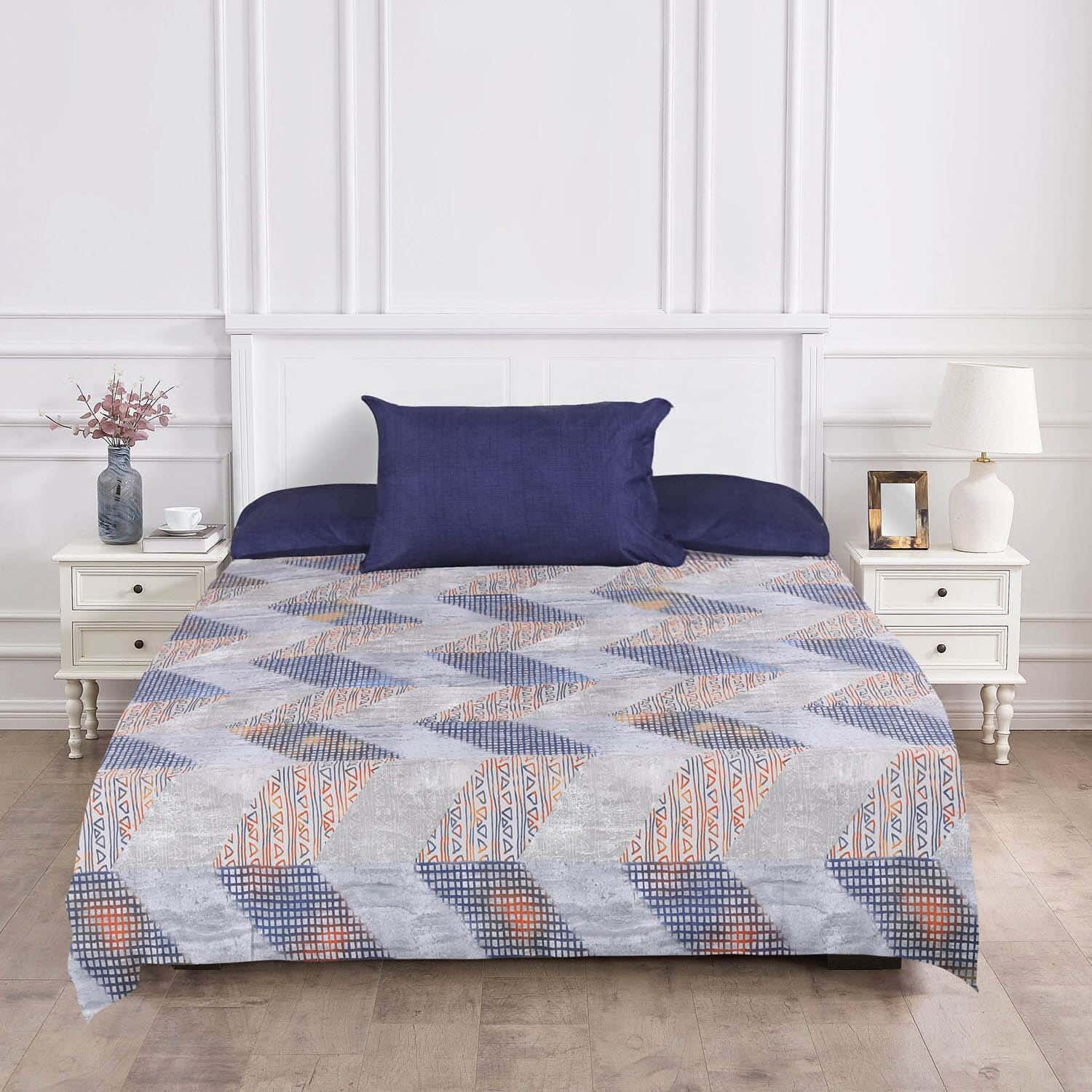 Ronza Home Microfiber Bedding Sheet Set , 6 Pieces, Approximately 2000 Grams - Multicolor