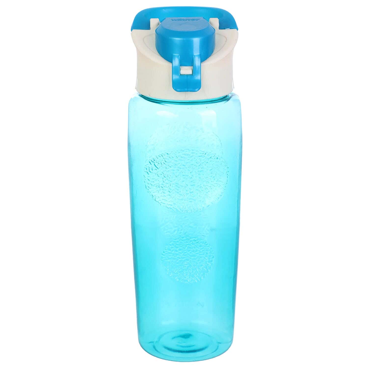 Winner Plast Water Bottle with Clips Lid, 640 ml - Turquoise